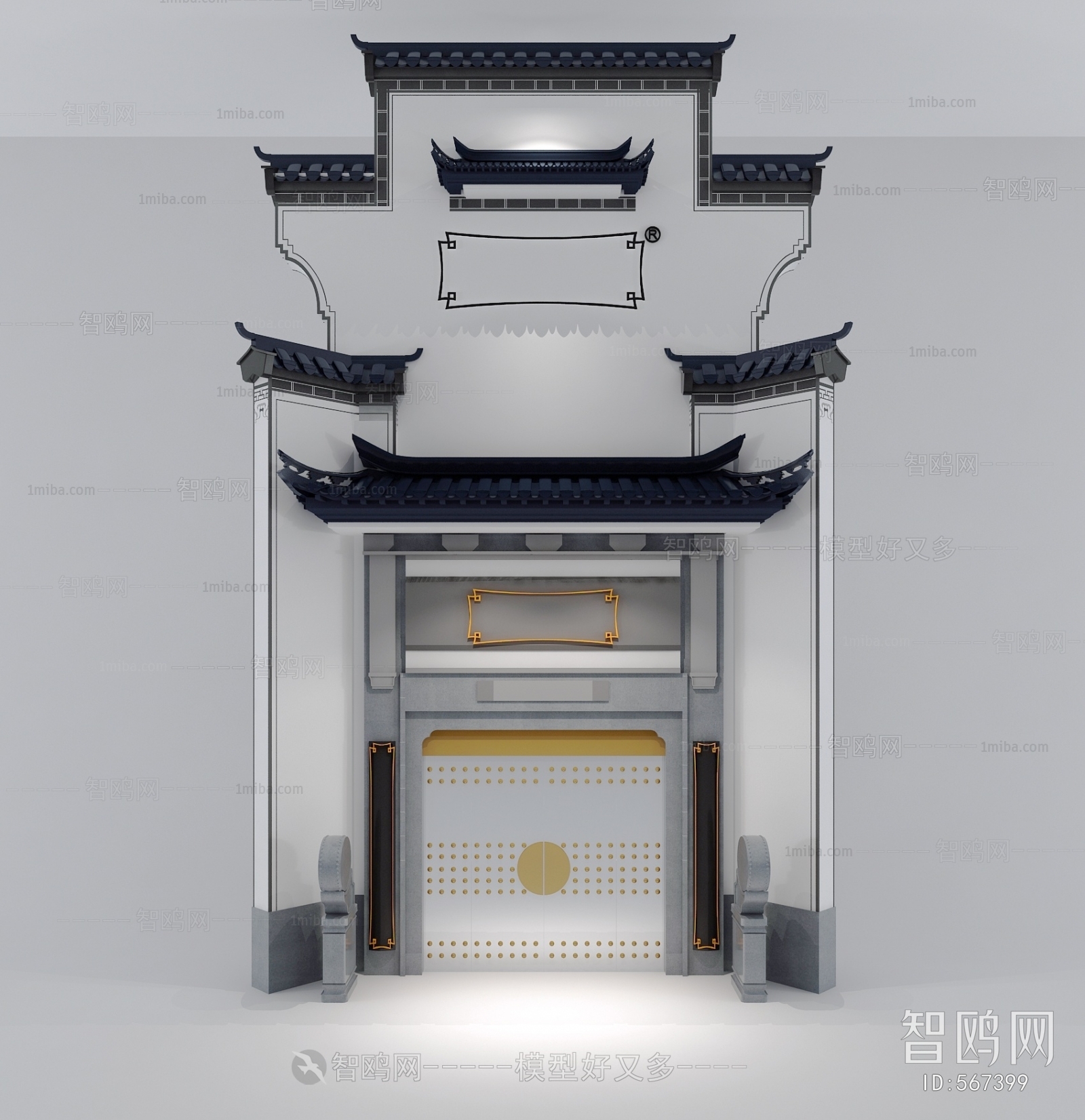 New Chinese Style Facade Element