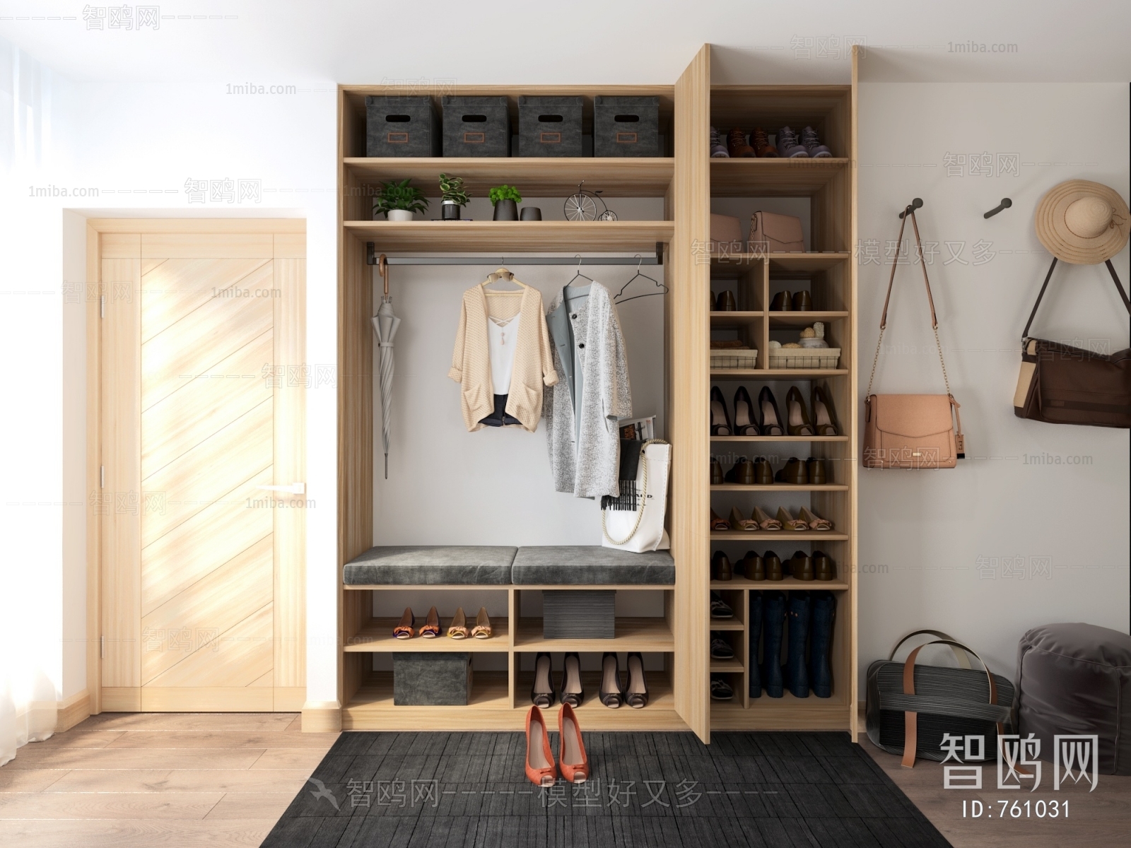 Nordic Style Shoe Cabinet