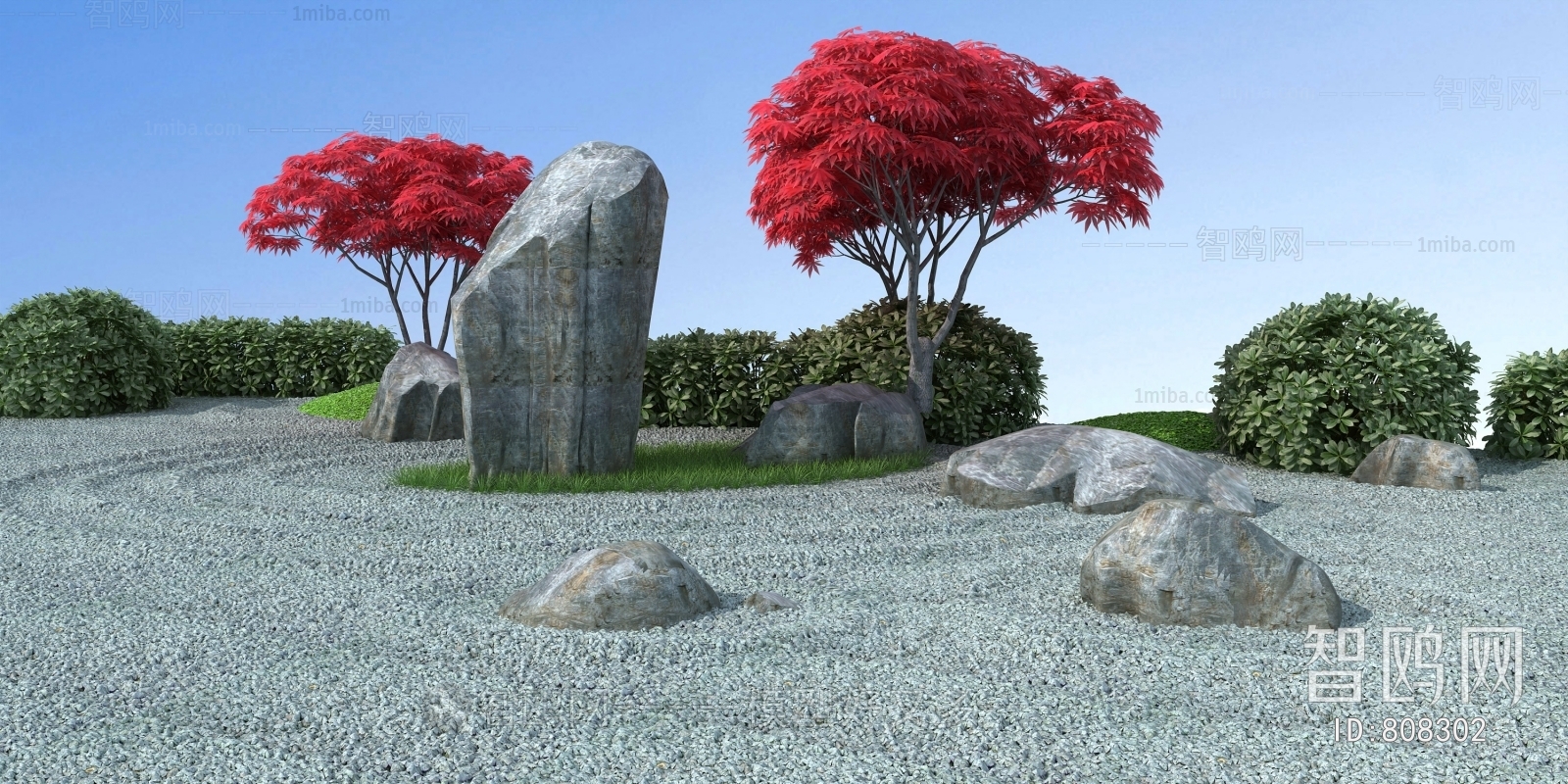 New Chinese Style Garden Landscape