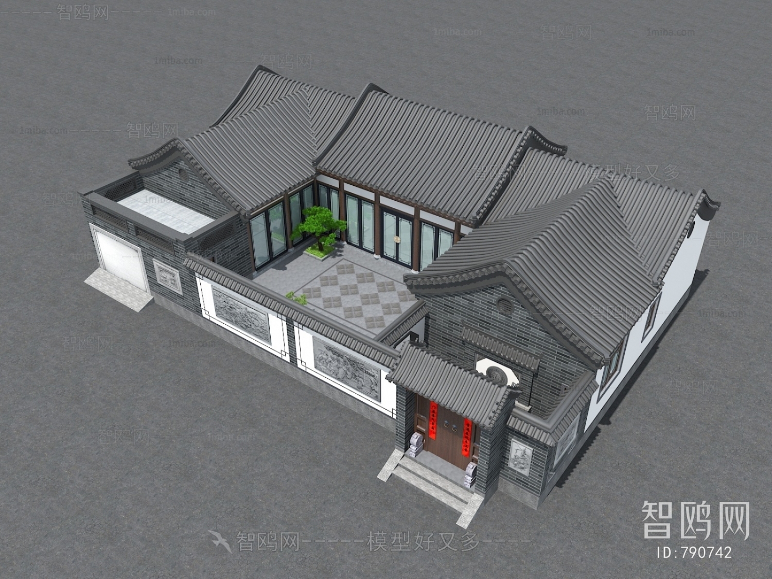 New Chinese Style Villa Appearance