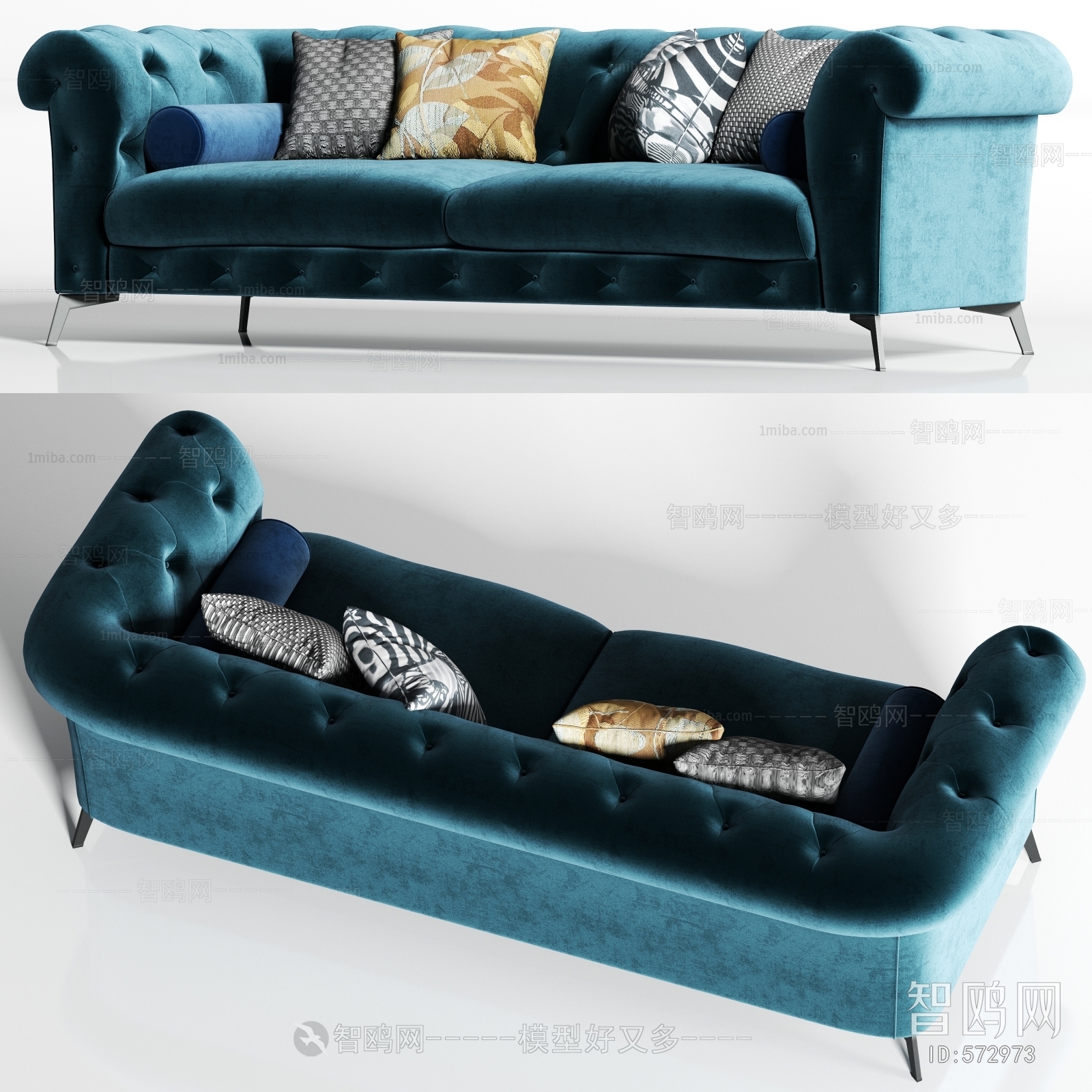 Simple European Style Multi Person Sofa