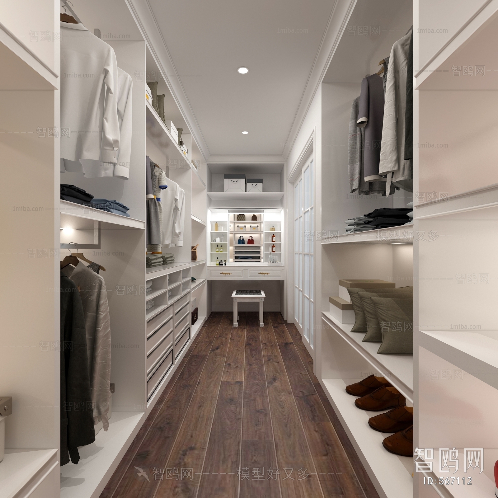 Modern Clothes Storage Area