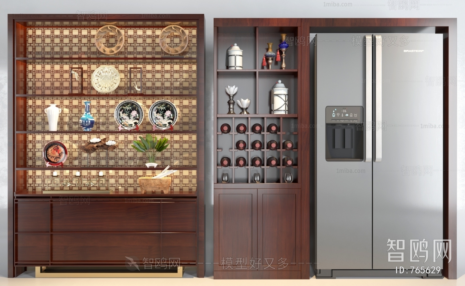 Chinese Style Decorative Cabinet