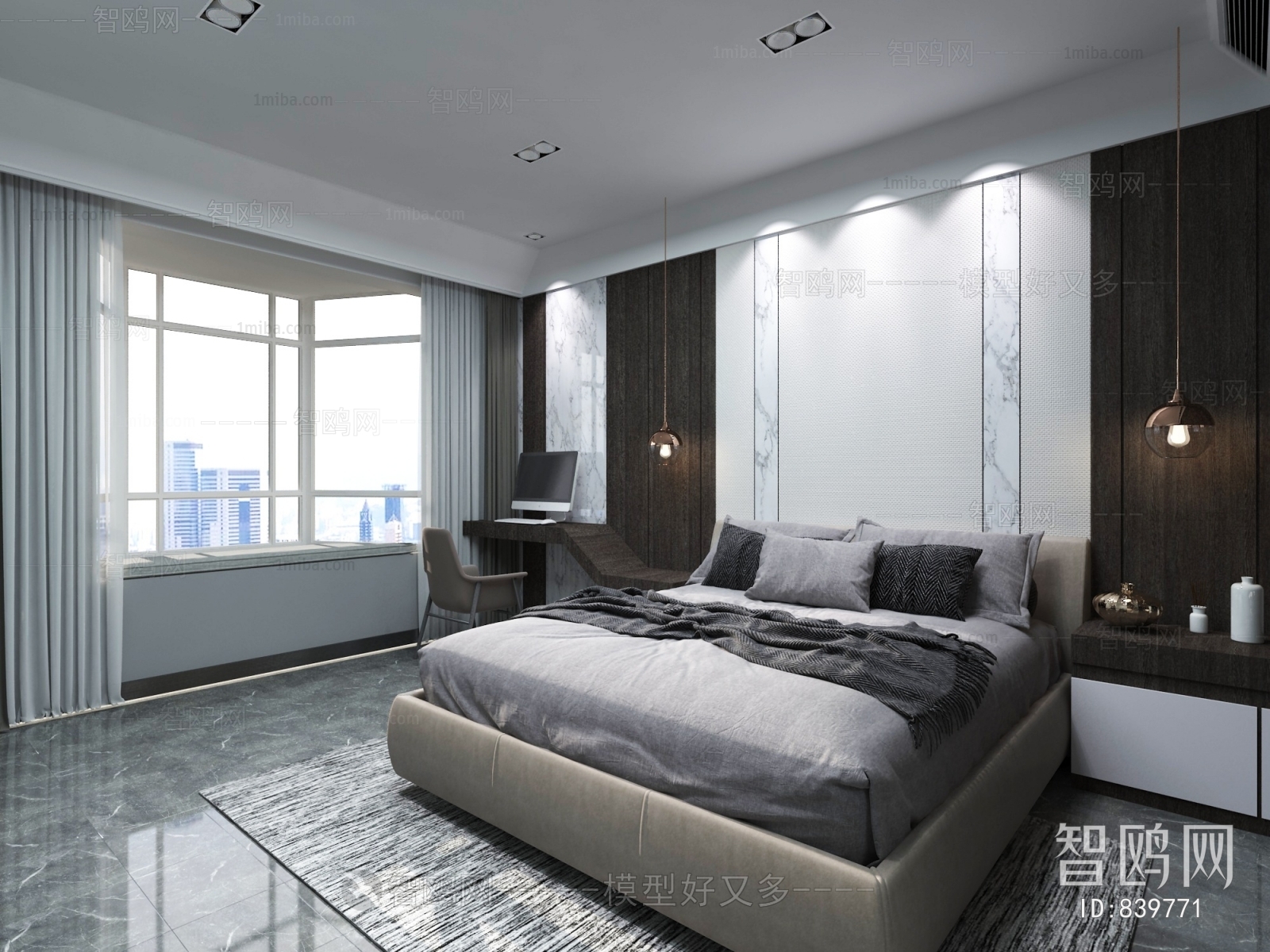 Post Modern Style Bedroom