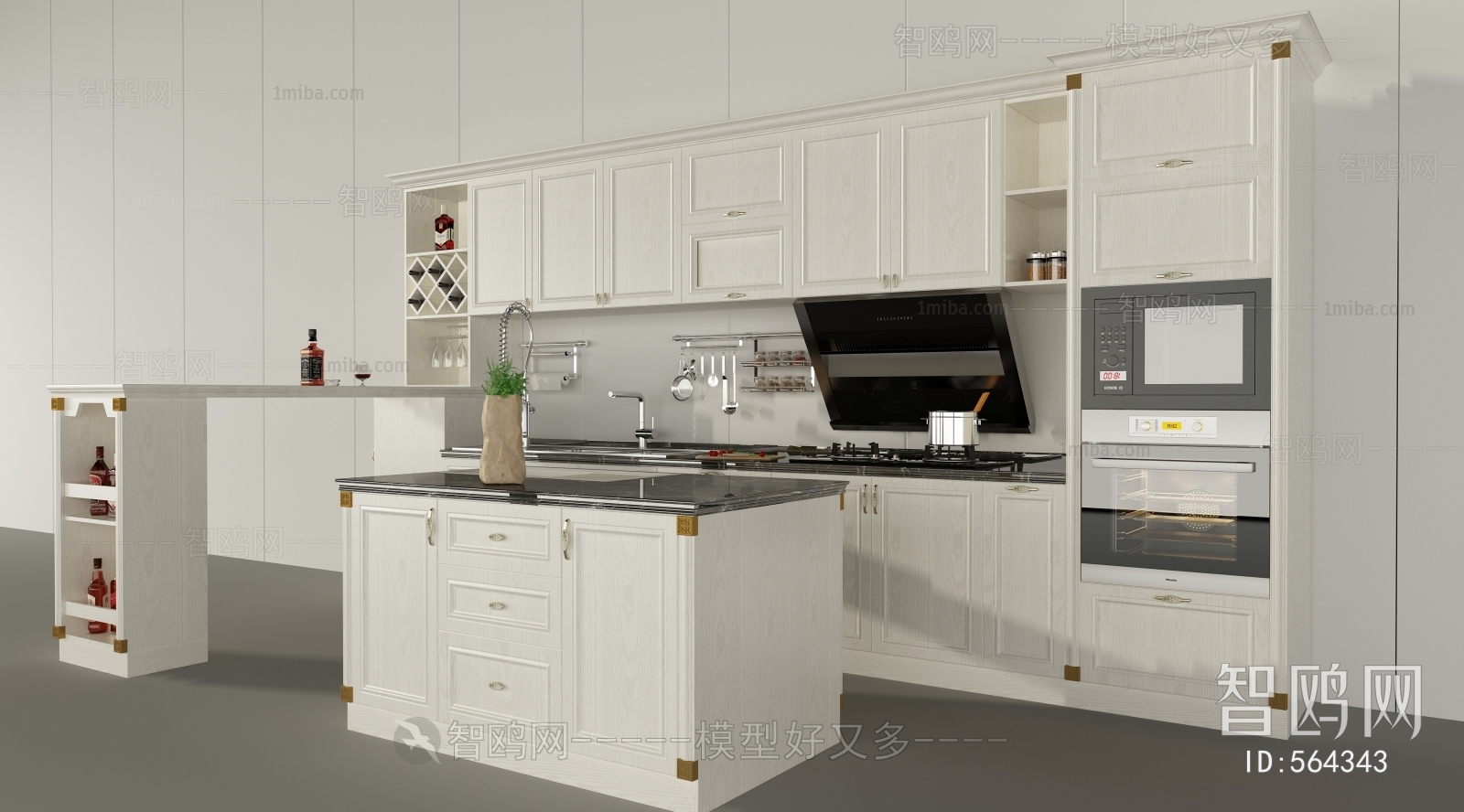 Simple European Style Kitchen Cabinet