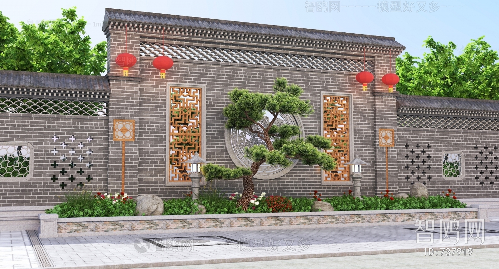 Chinese Style Building Component