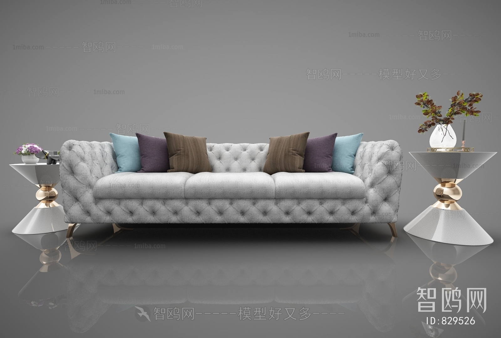 American Style Three-seat Sofa