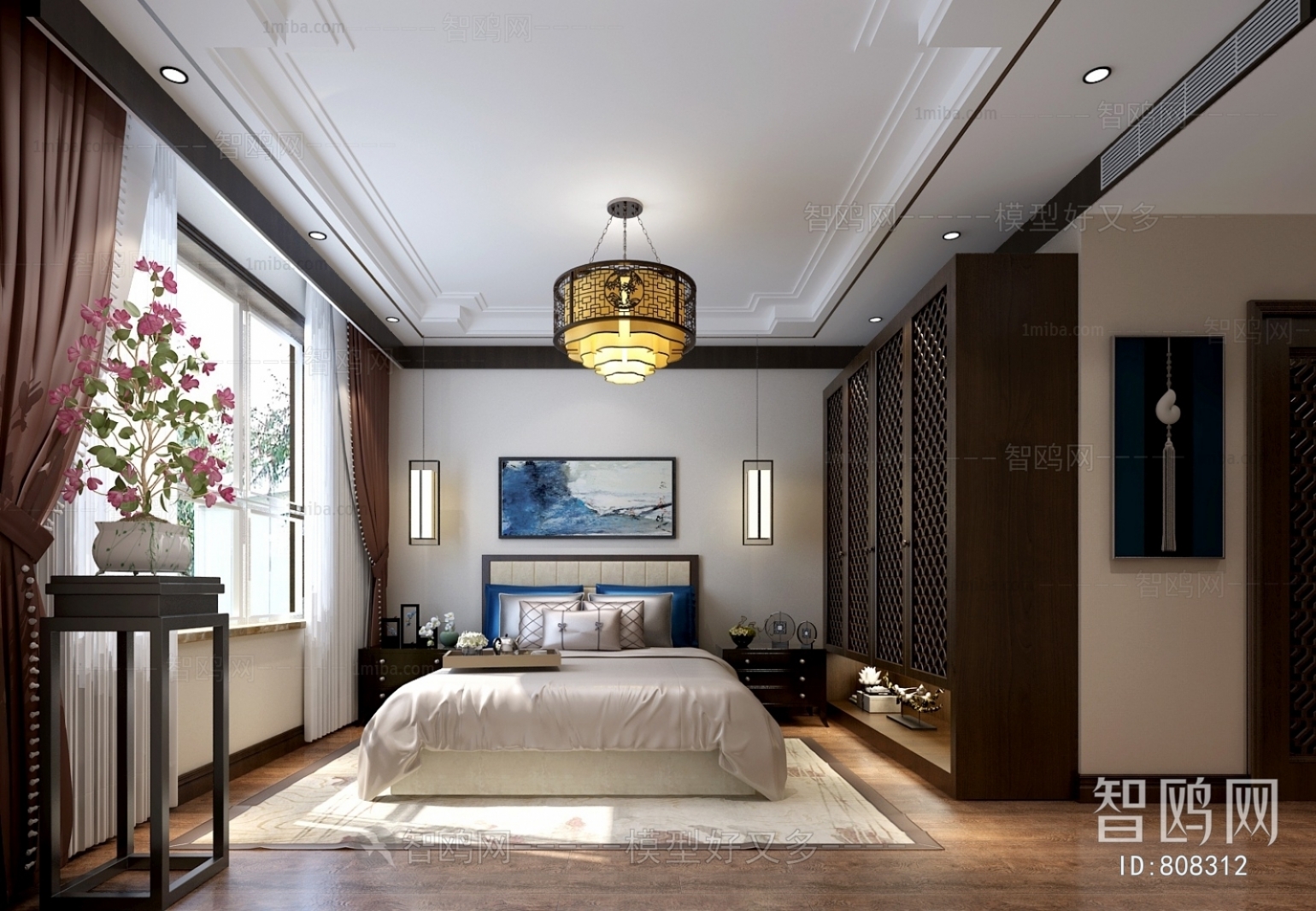 New Chinese Style Bedroom