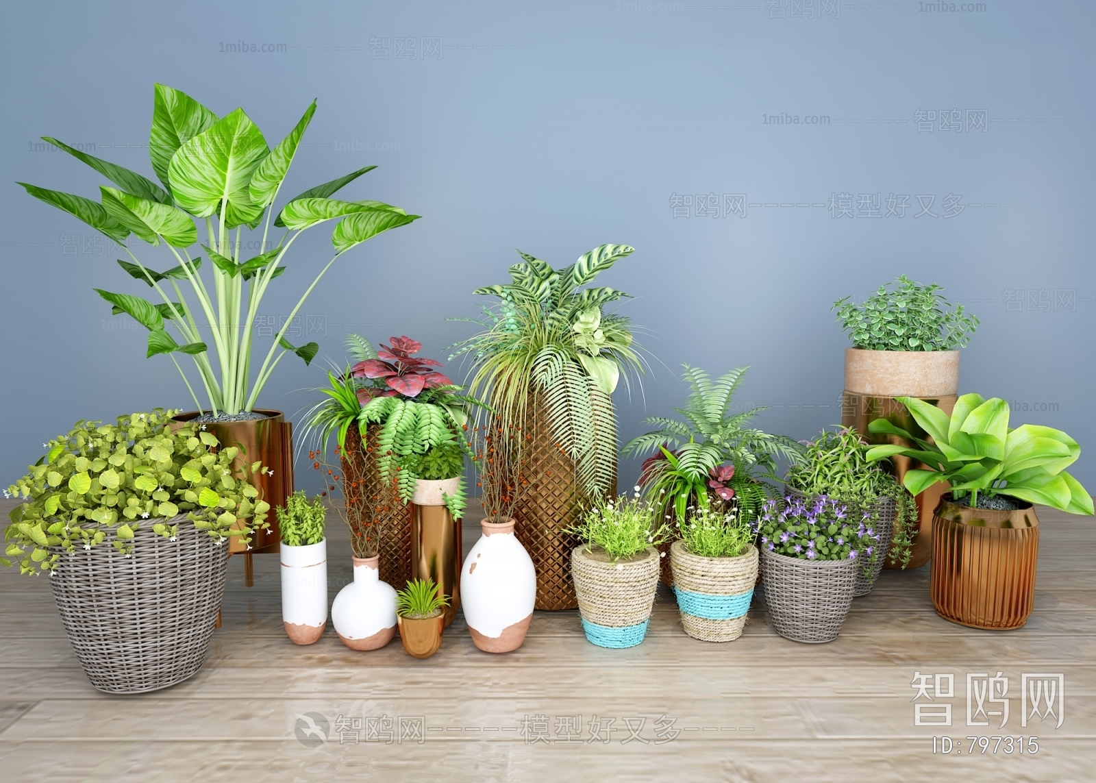 Nordic Style Potted Green Plant