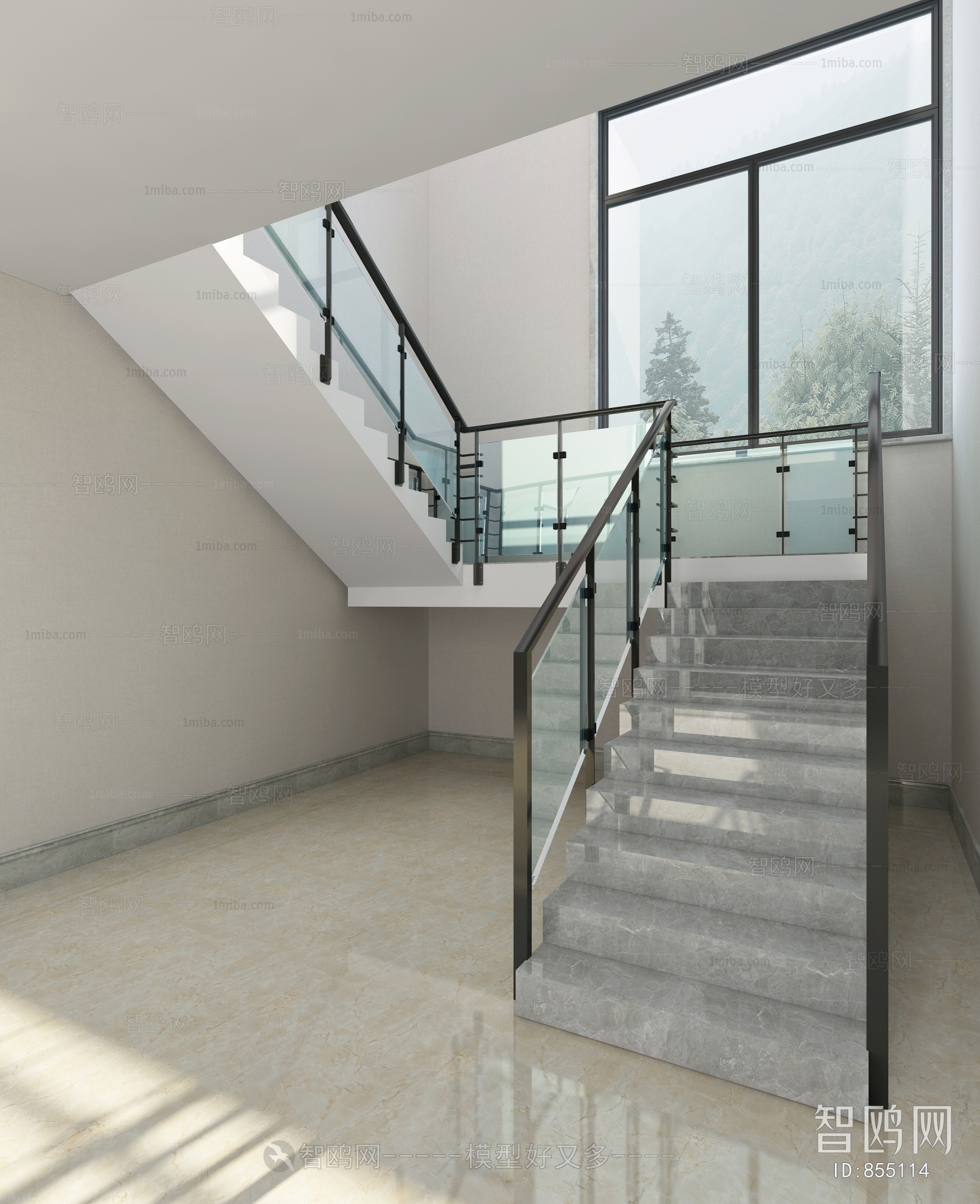 Modern Stair Balustrade/elevator