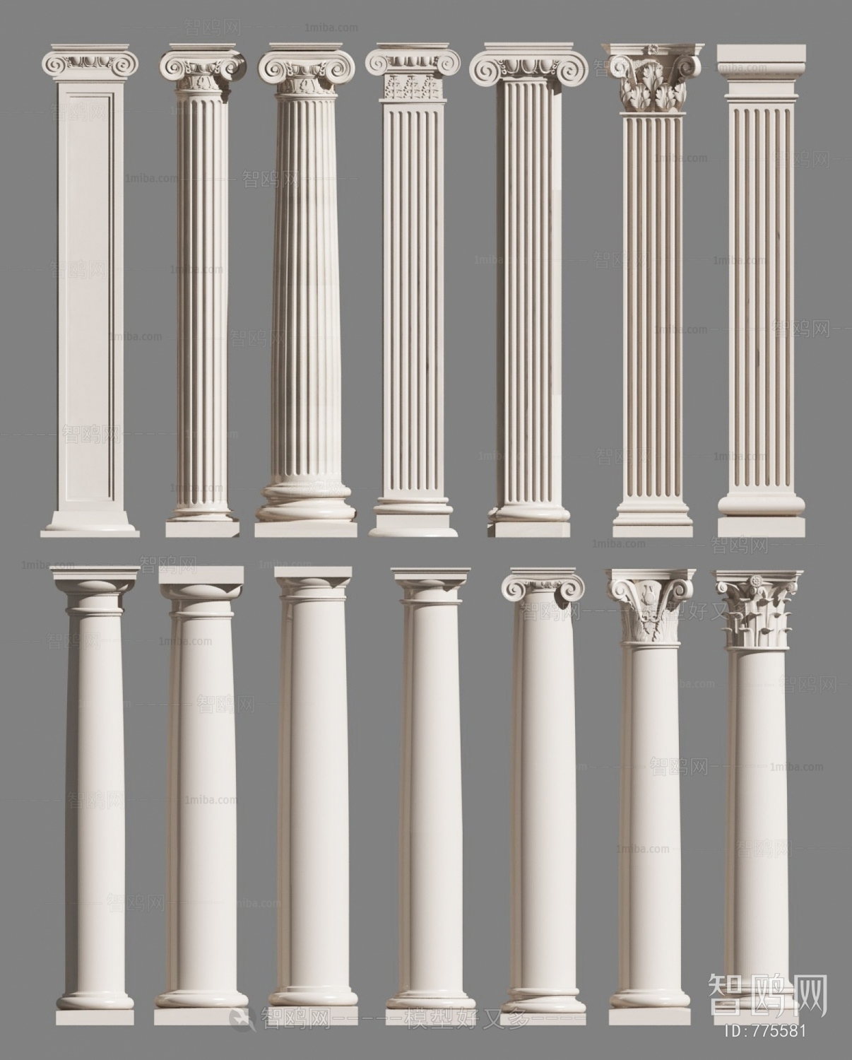 European Style Roman Pillar