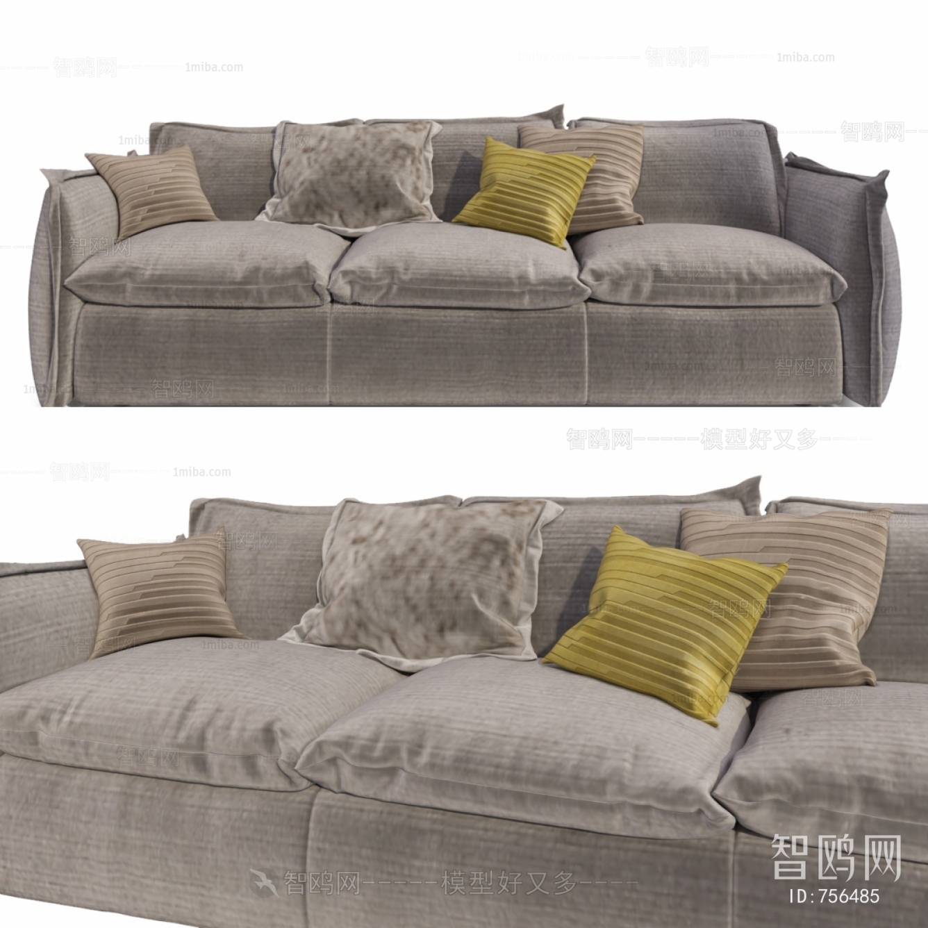 Modern Three-seat Sofa