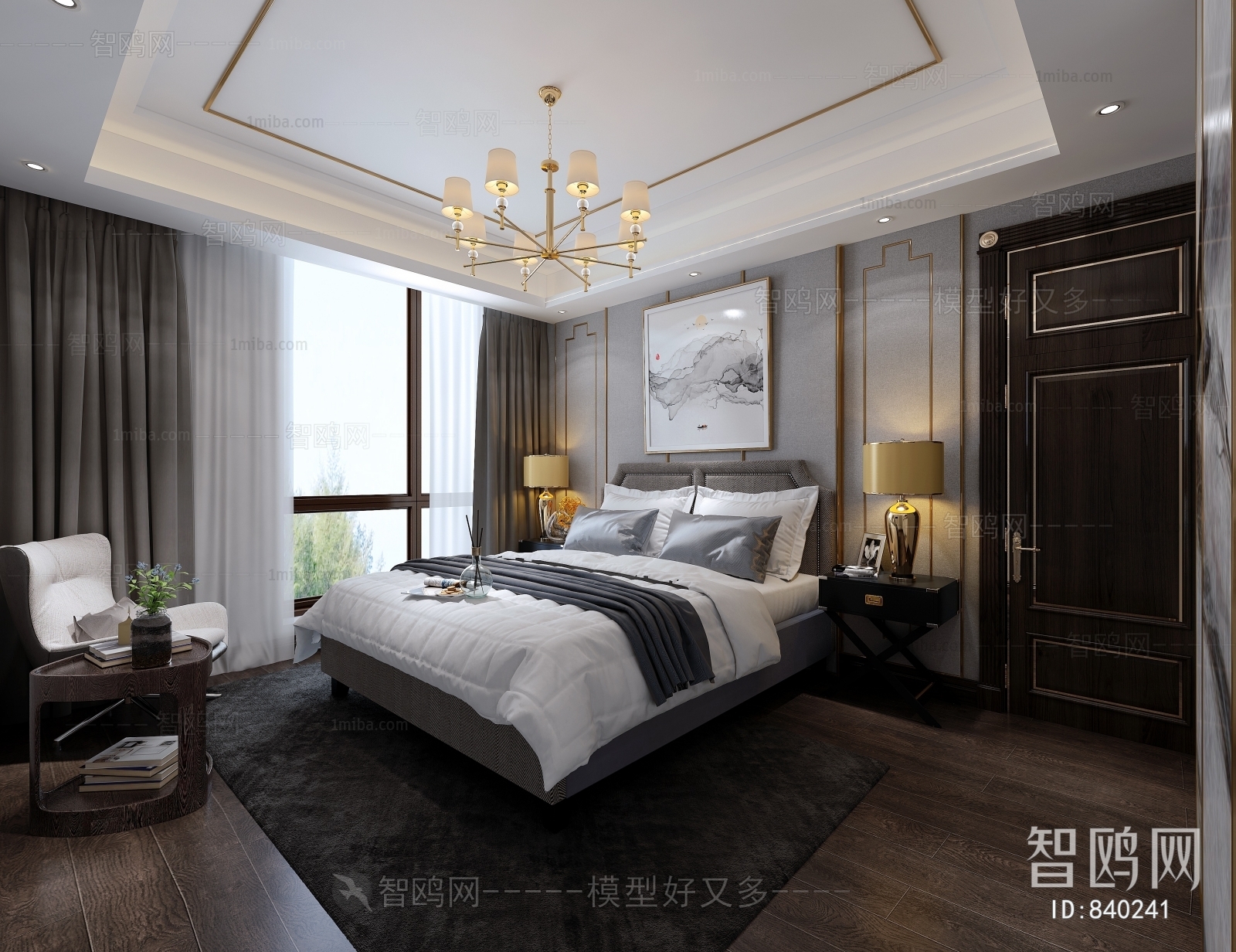 New Chinese Style Bedroom