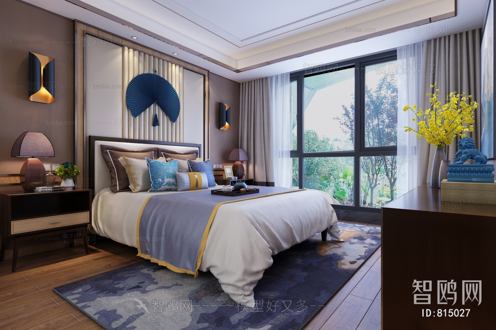 New Chinese Style Bedroom