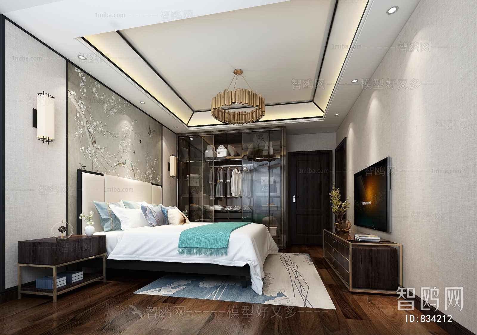 New Chinese Style Bedroom