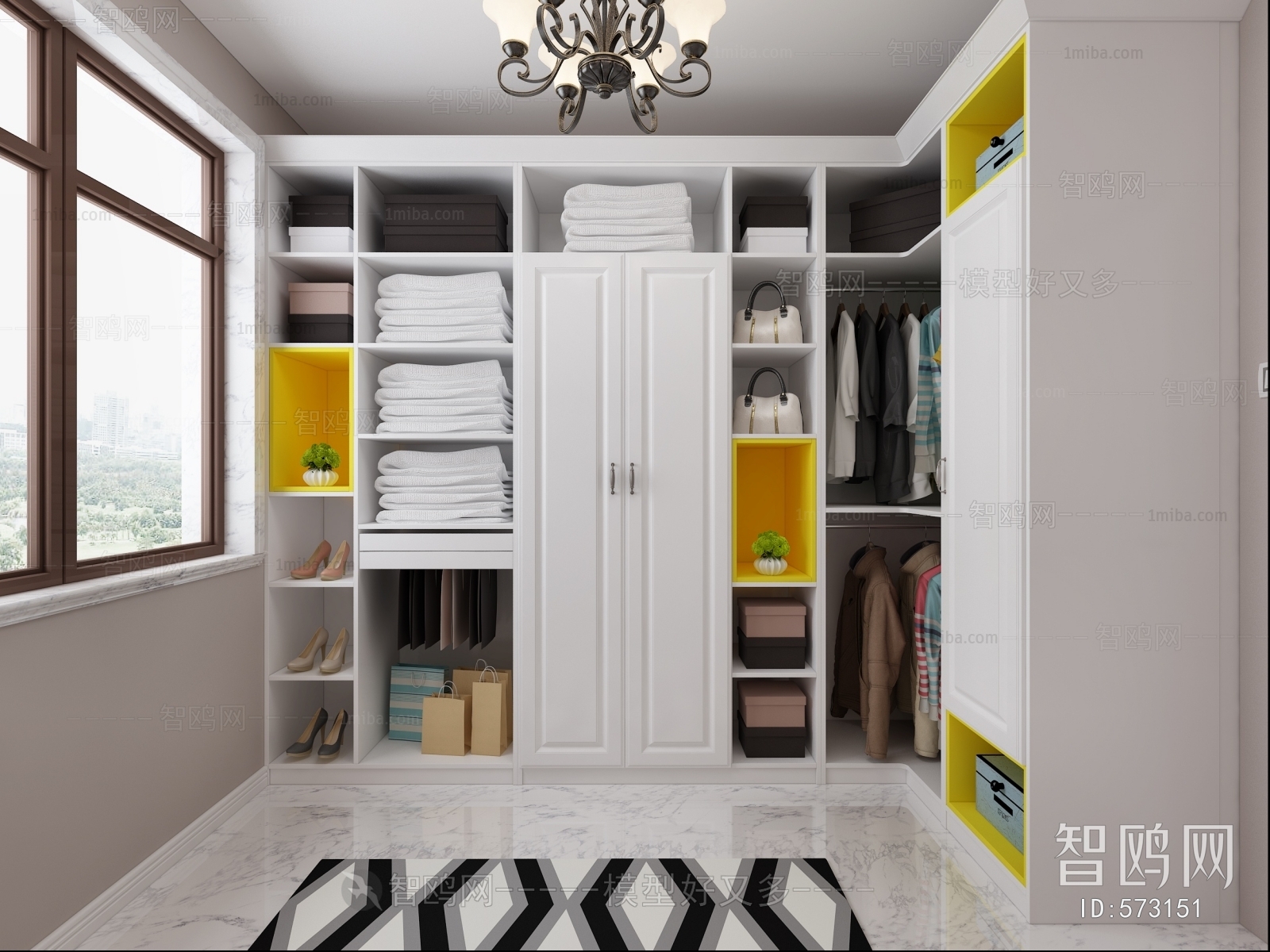 Modern Clothes Storage Area