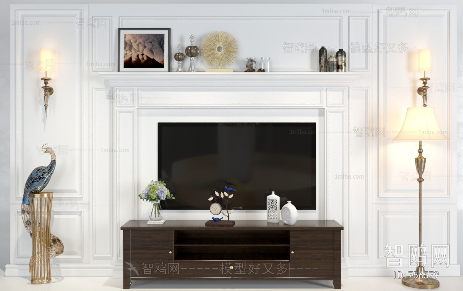 European Style TV Cabinet