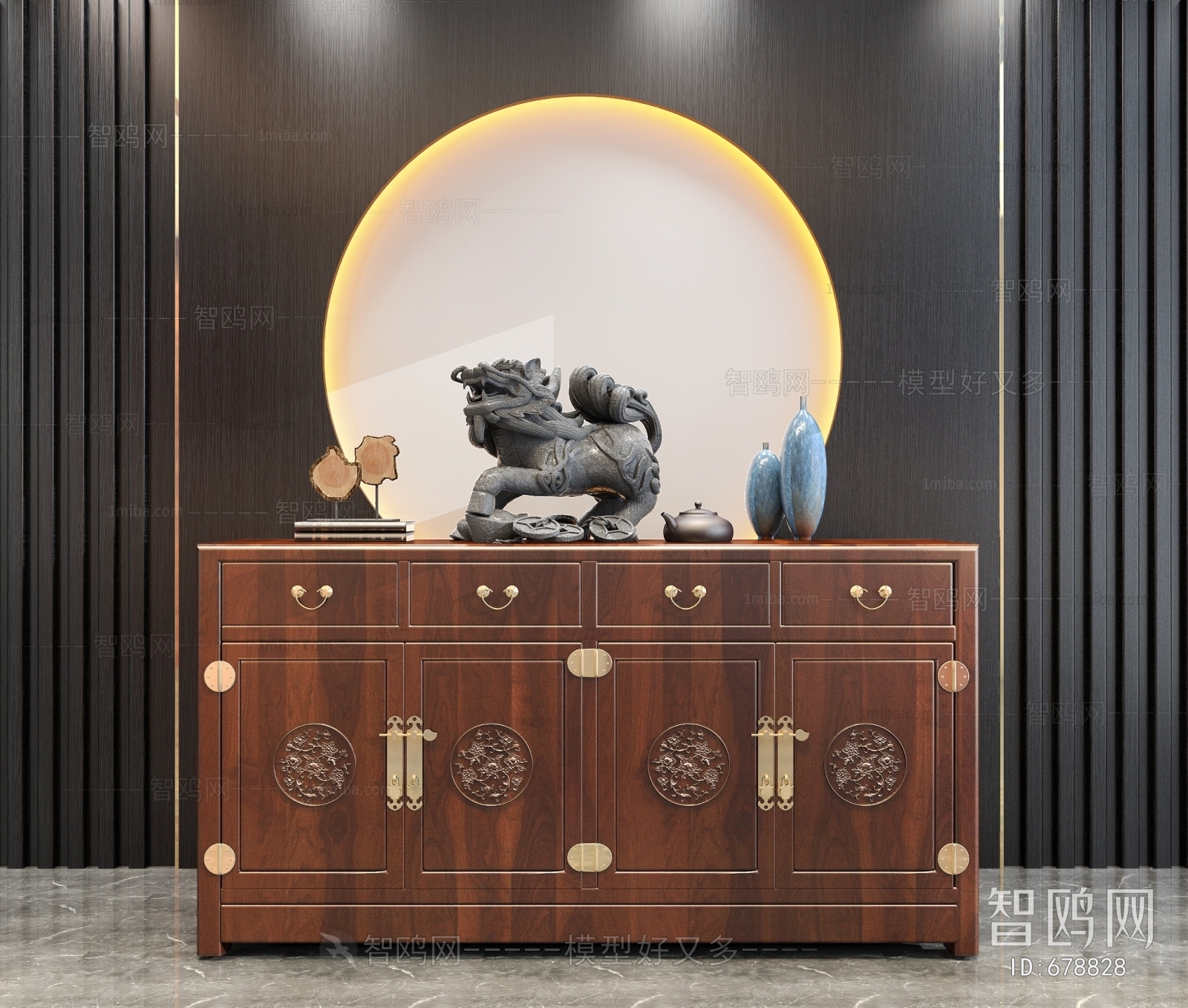 New Chinese Style Side Cabinet/Entrance Cabinet