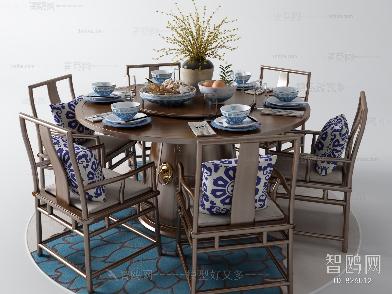 New Chinese Style Dining Table And Chairs