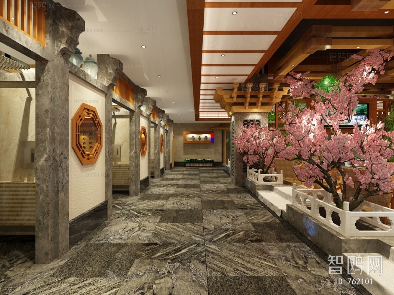 New Chinese Style Medical Space And Cultural Space