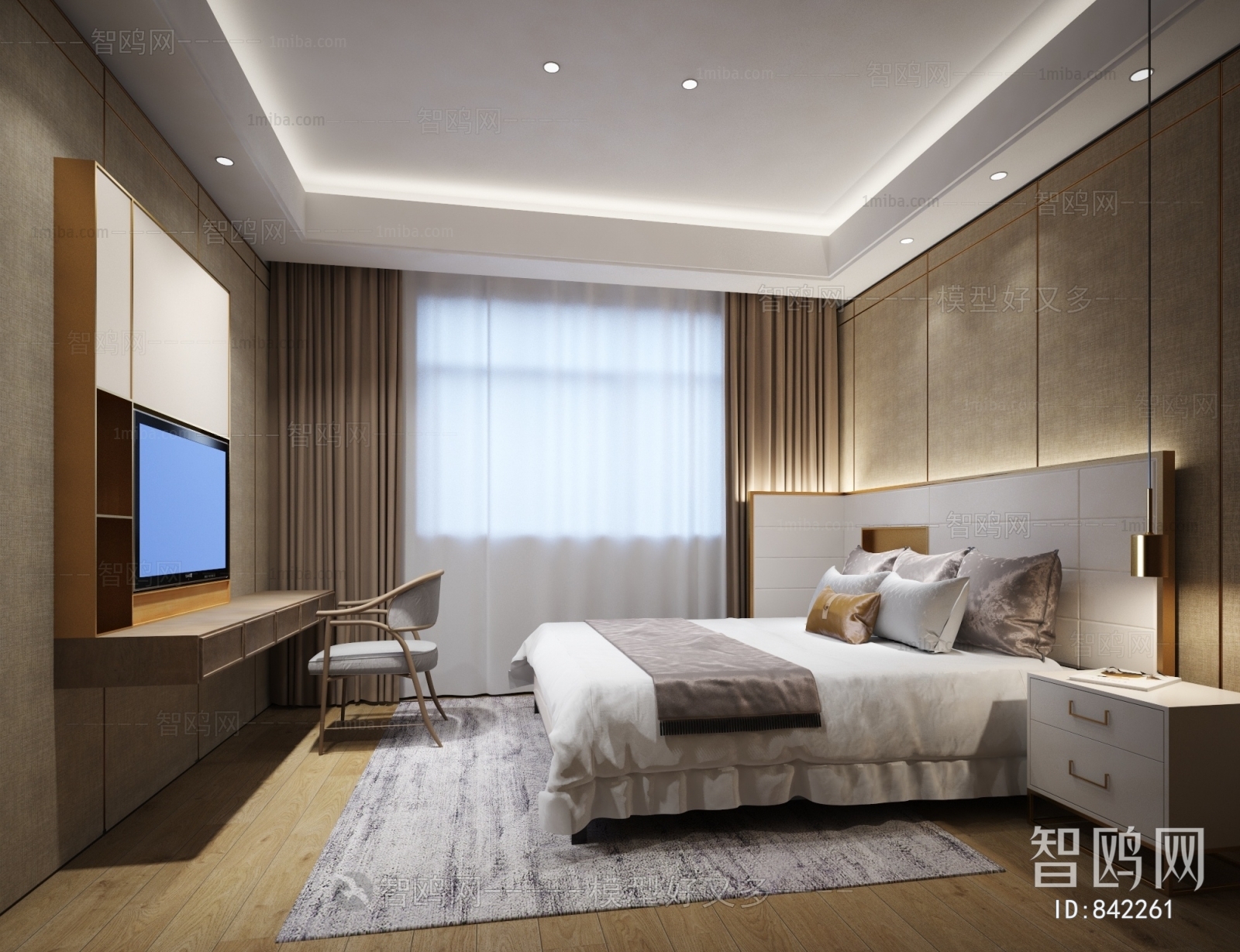 New Chinese Style Bedroom