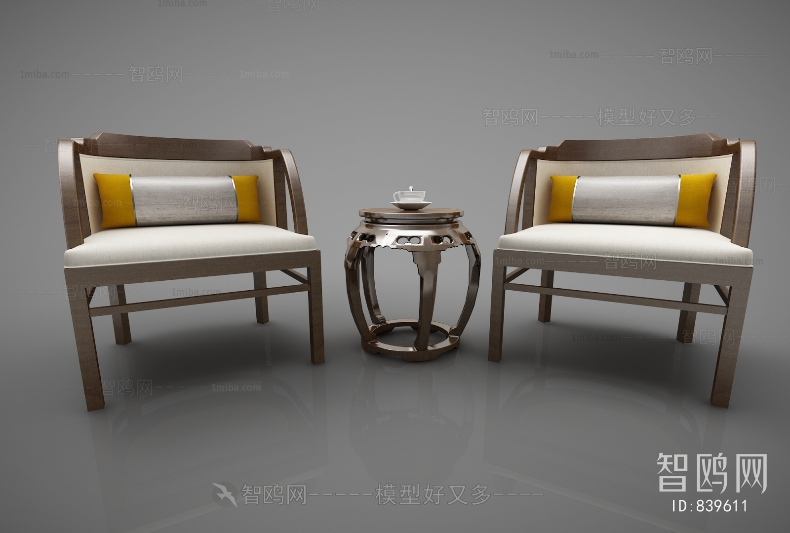 New Chinese Style Lounge Chair