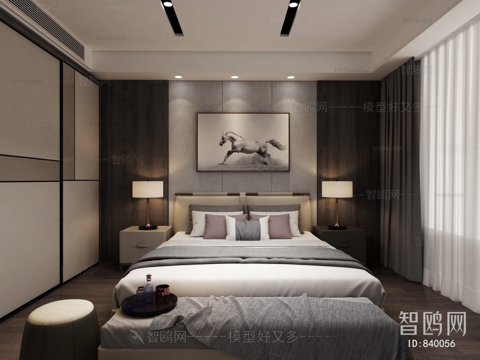 New Chinese Style Bedroom