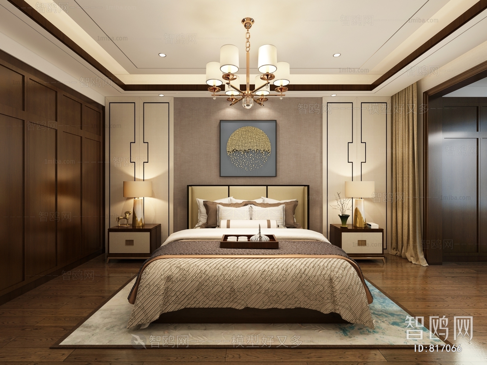 New Chinese Style Bedroom