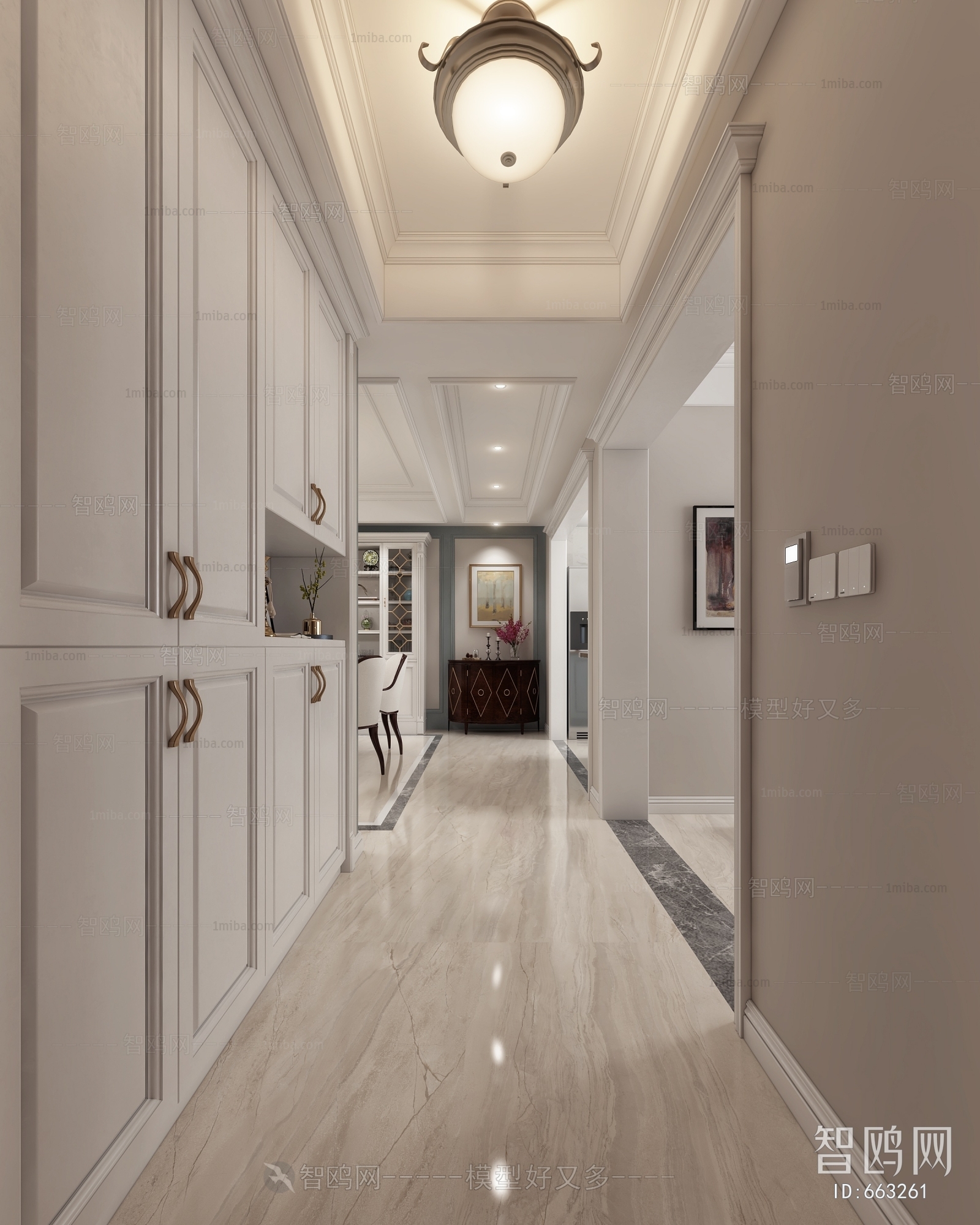 American Style Hallway