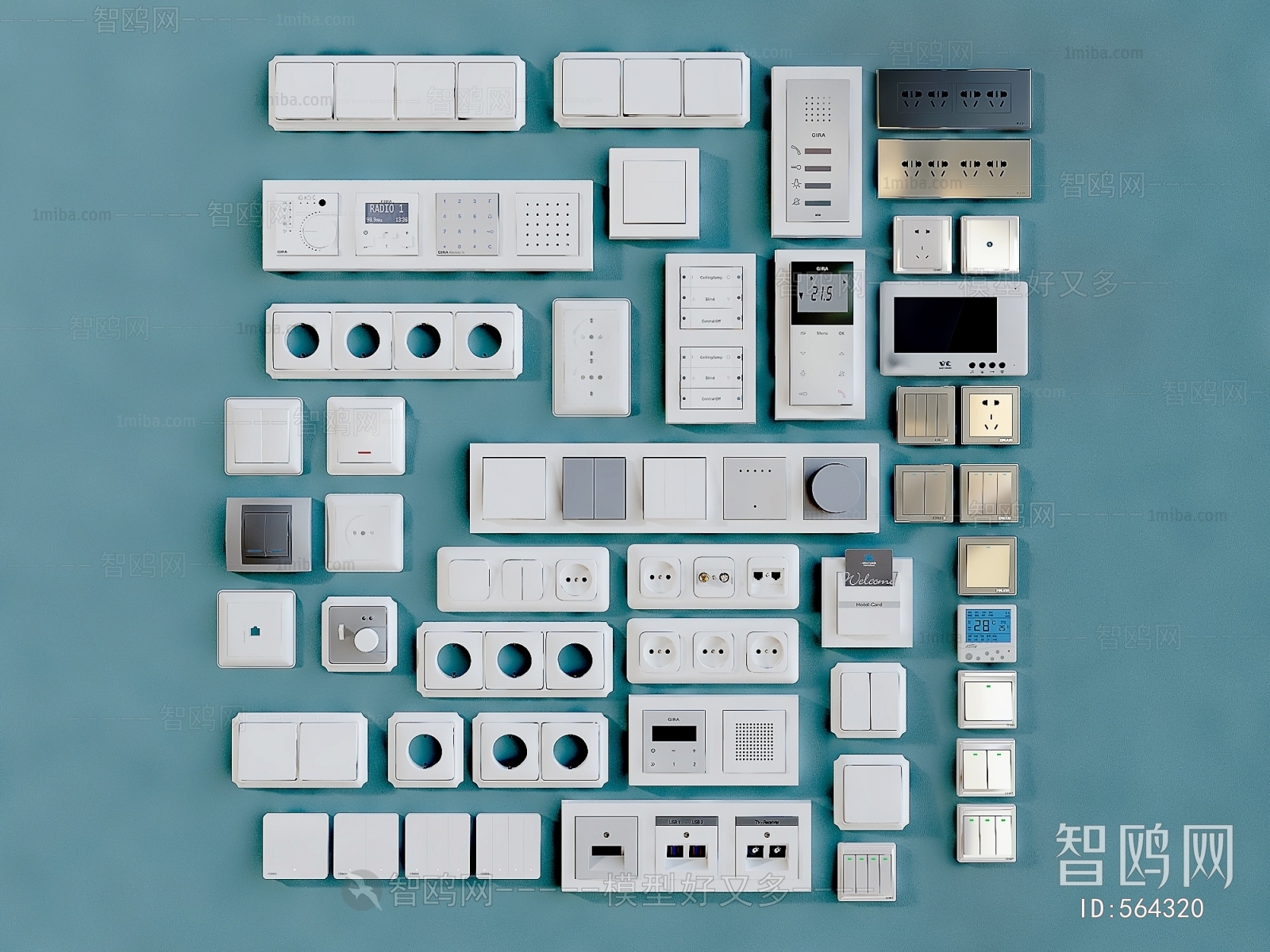 Modern Switch Socket Panel