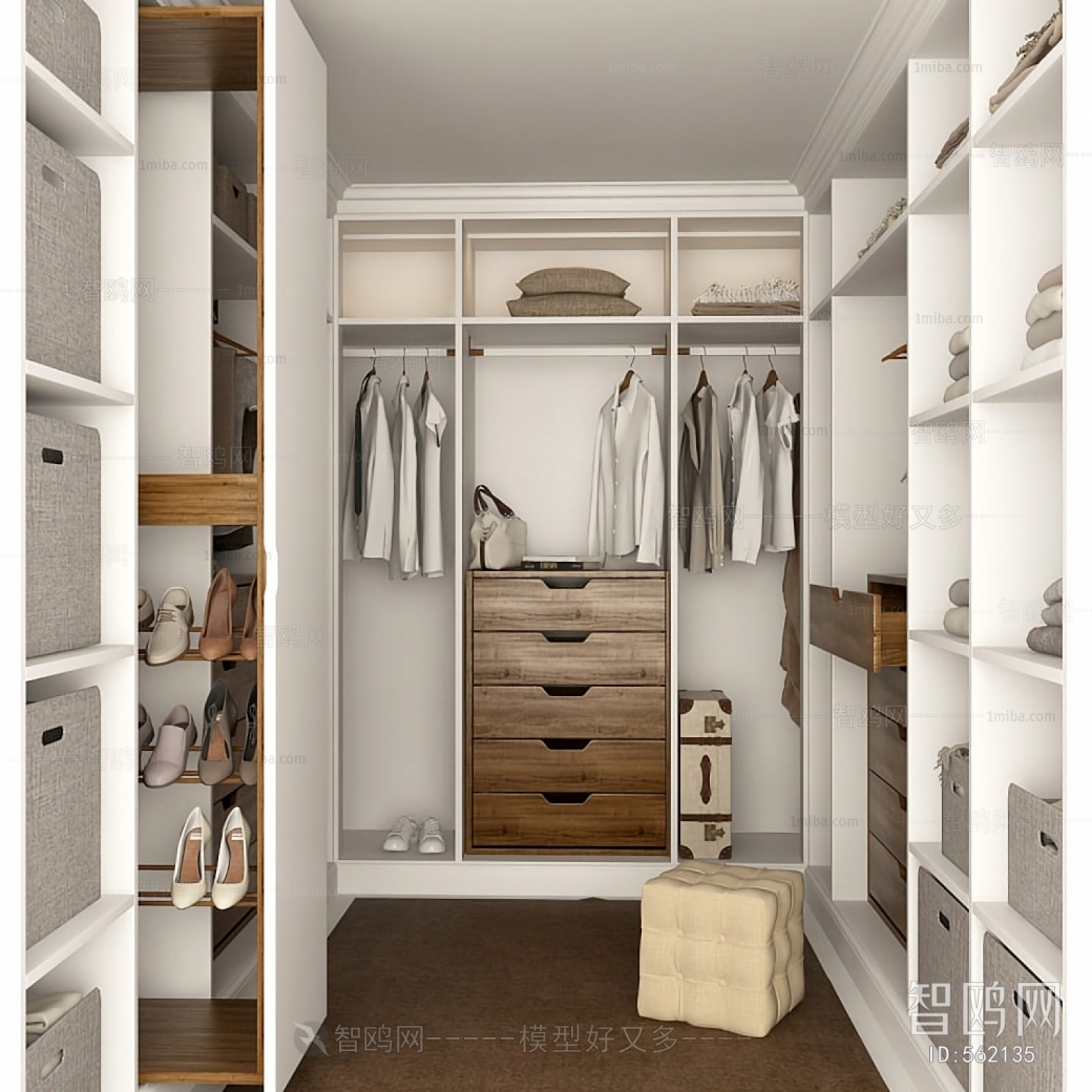 Modern Clothes Storage Area