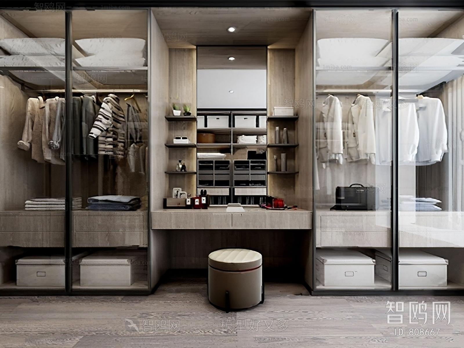 Modern Clothes Storage Area