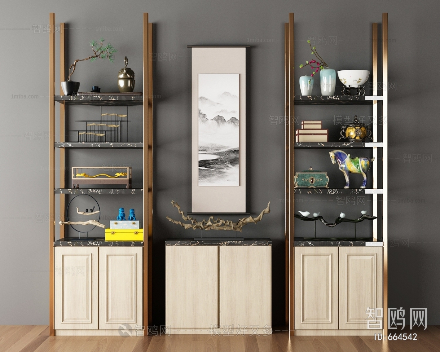 Simple European Style Decorative Cabinet