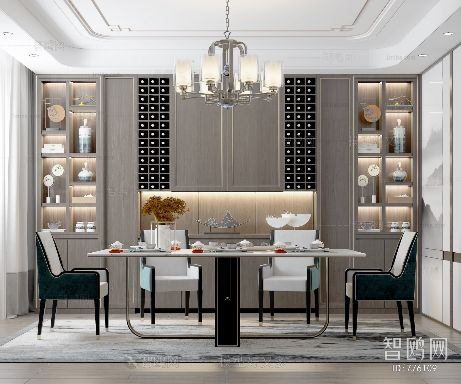 New Chinese Style Dining Room