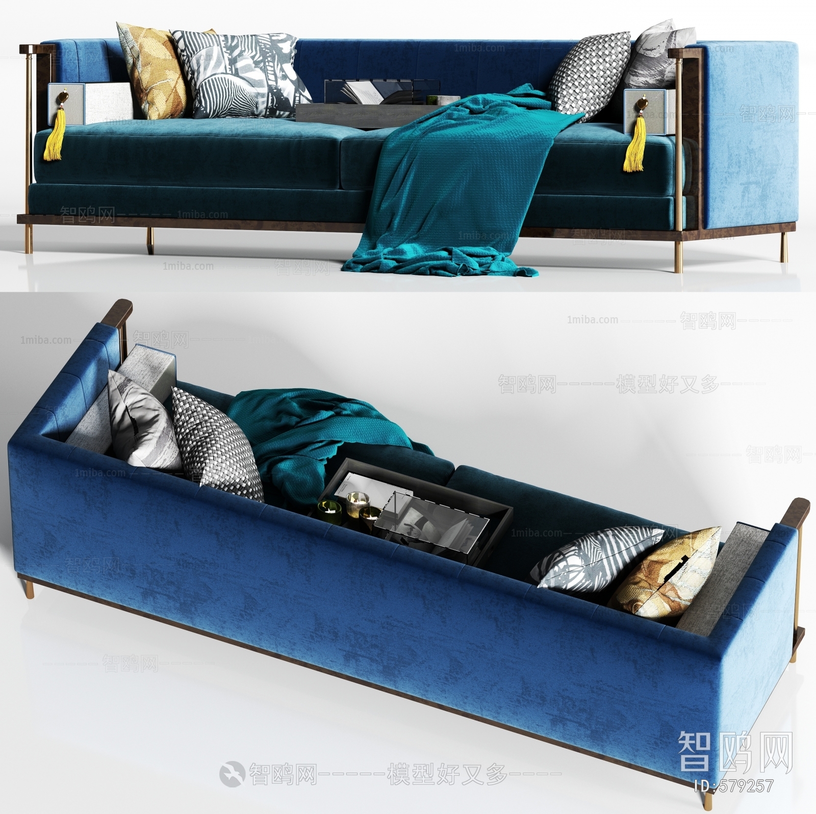 New Chinese Style Multi Person Sofa