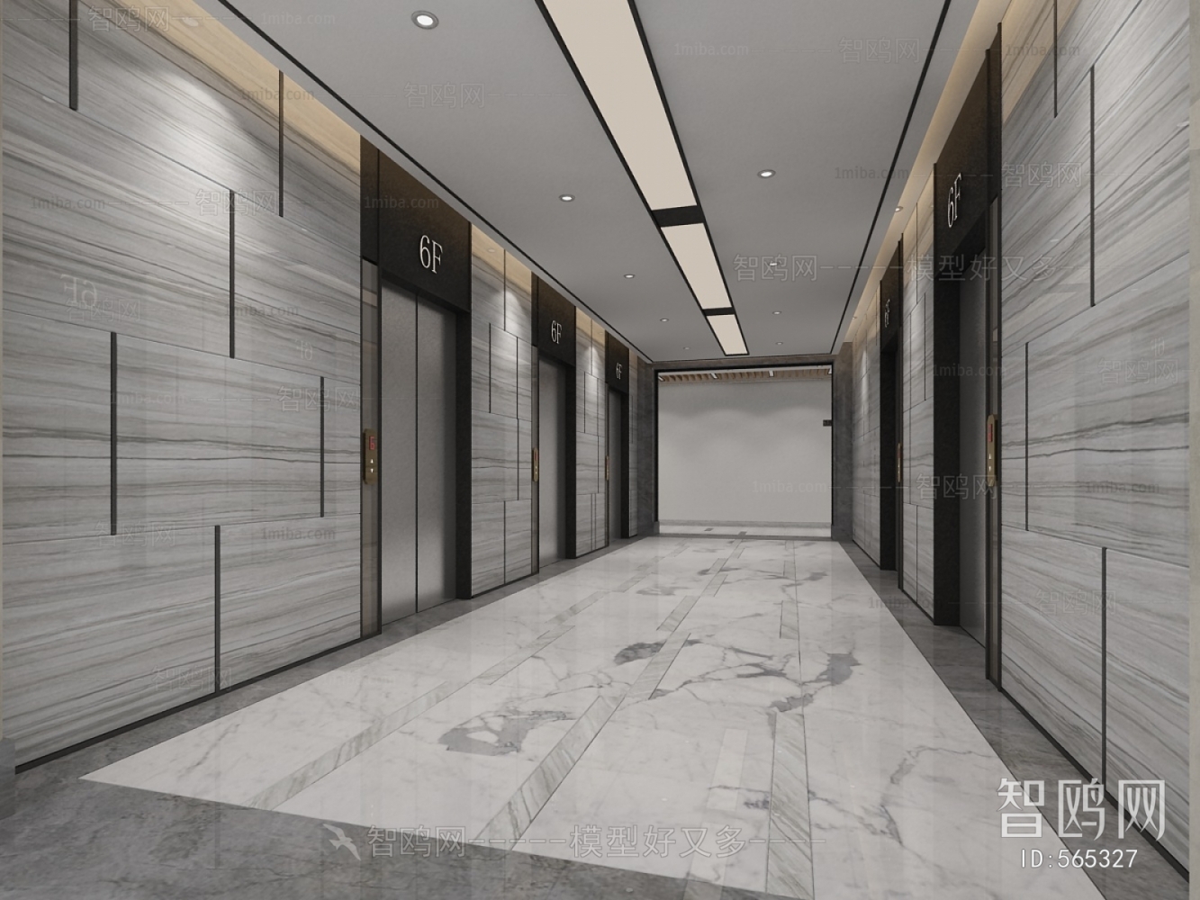 Modern Corridor Elevator Hall