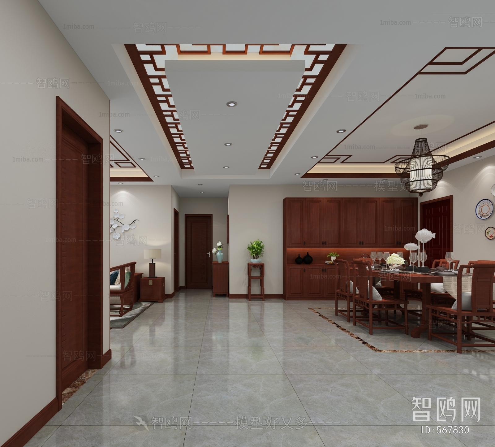 New Chinese Style Dining Room