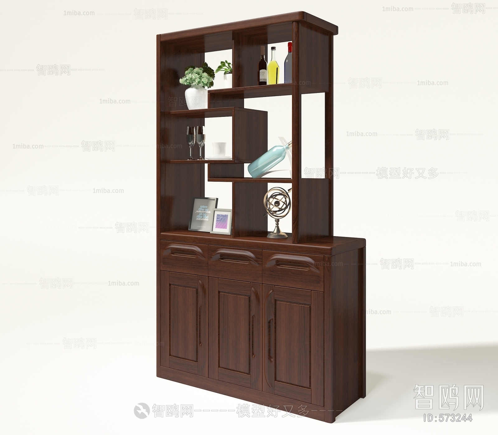 New Chinese Style Decorative Cabinet