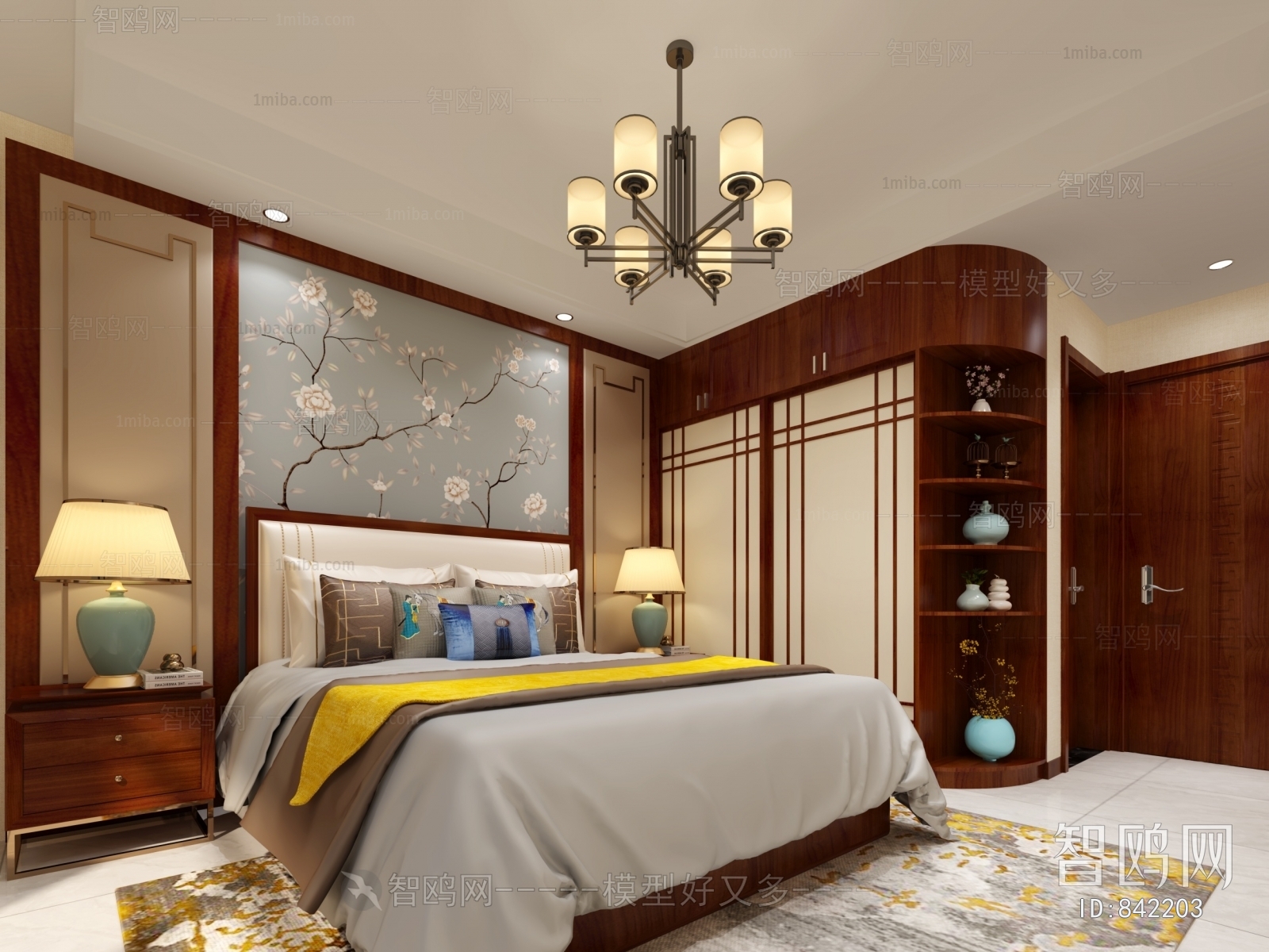 New Chinese Style Bedroom