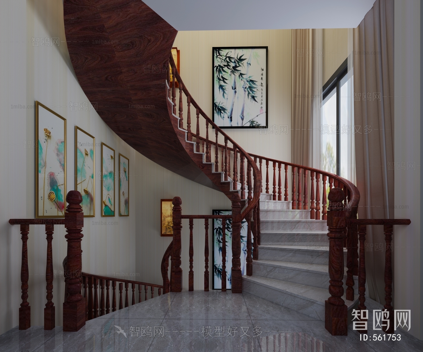 Chinese Style Stairwell