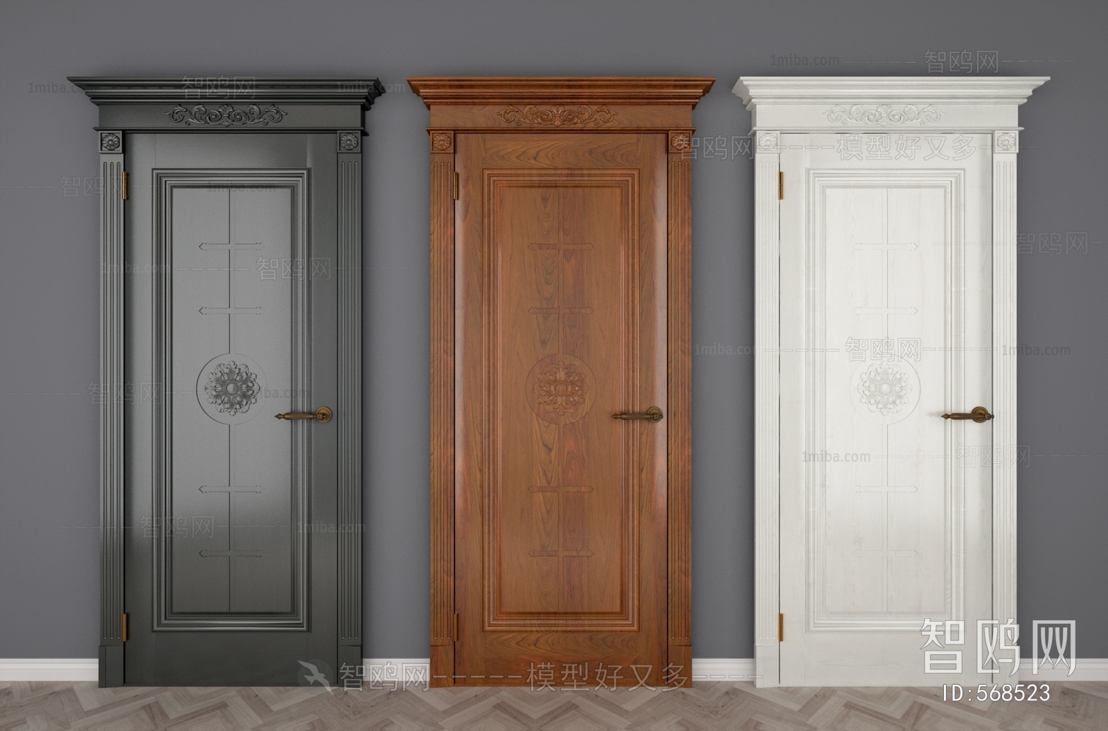 Simple European Style Door