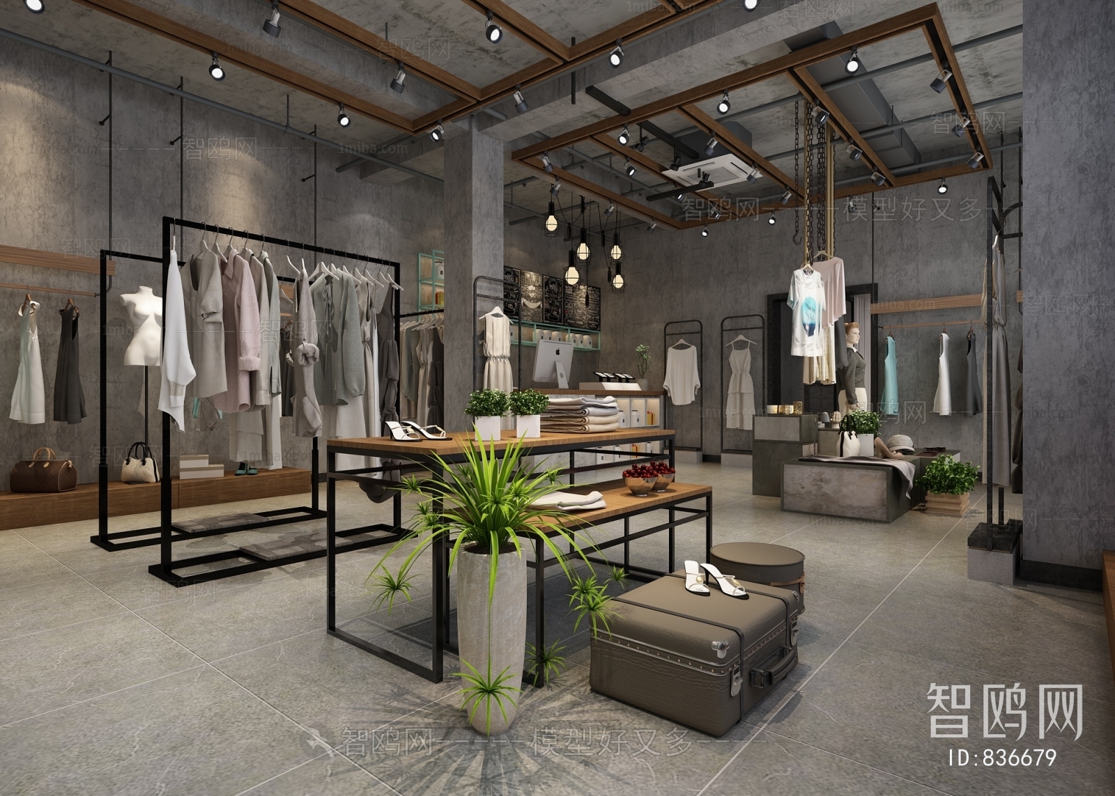 Industrial Style Clothing Store