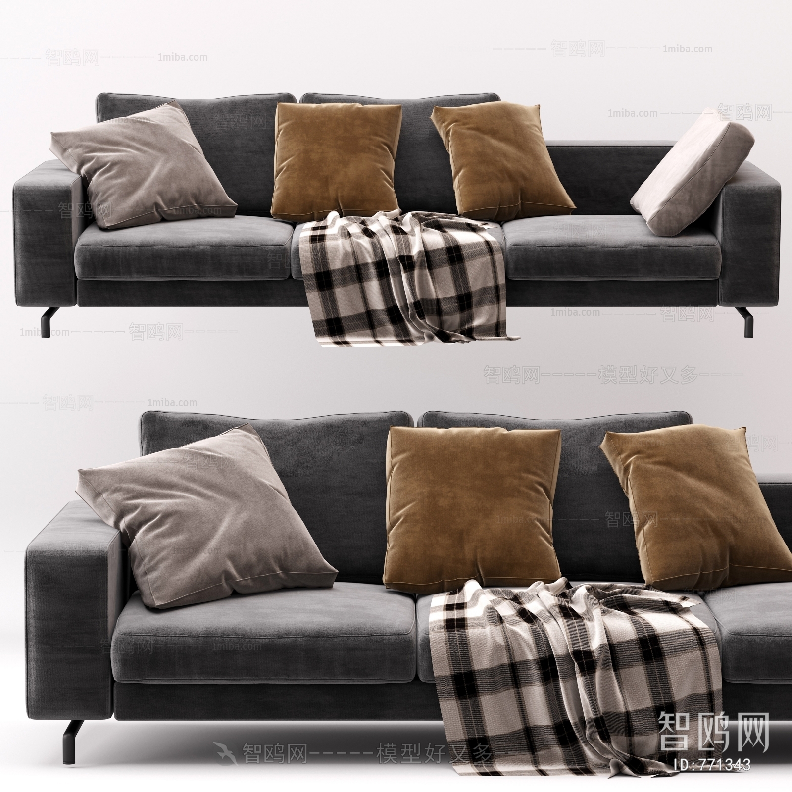 Modern Three-seat Sofa