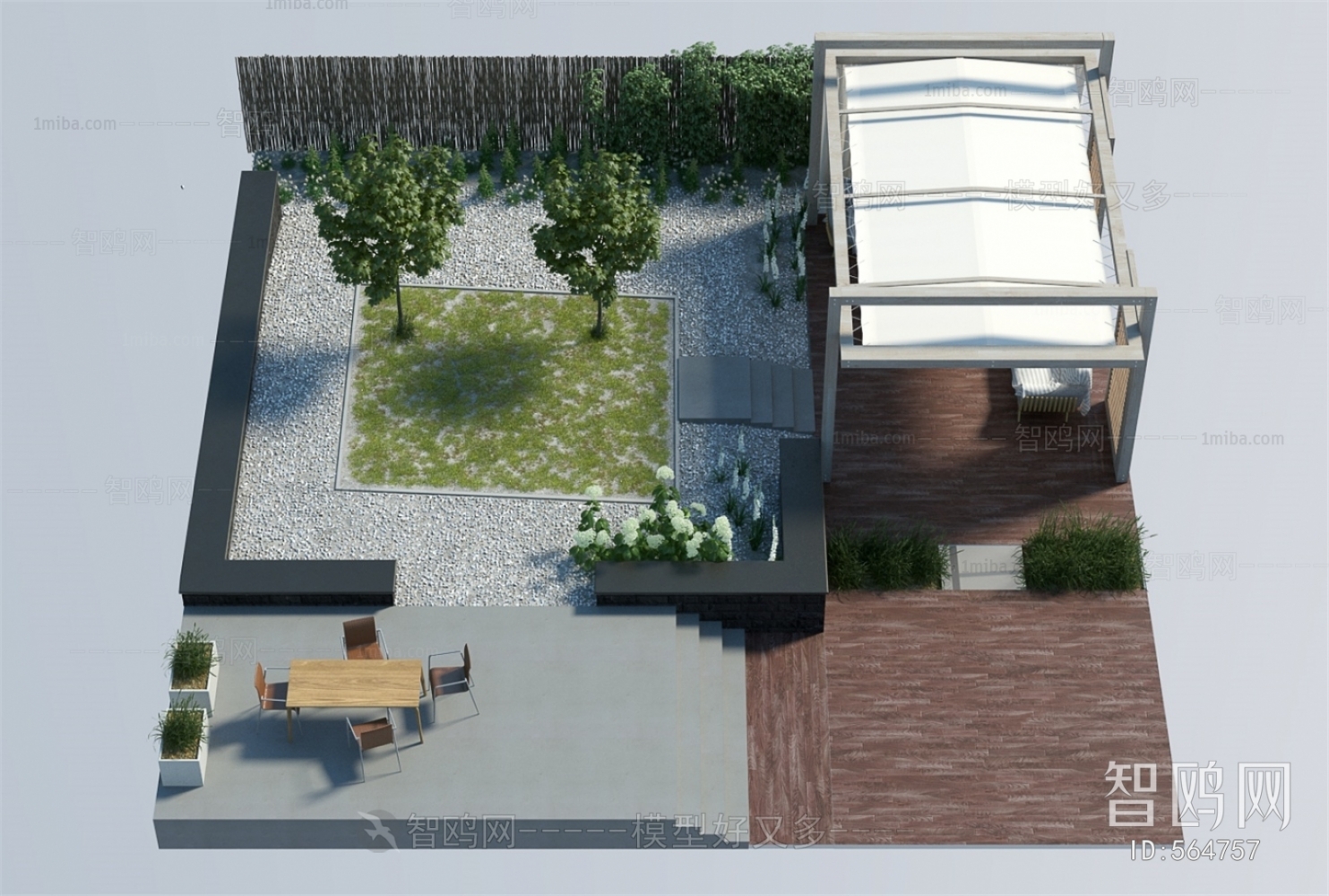 Modern Courtyard/landscape