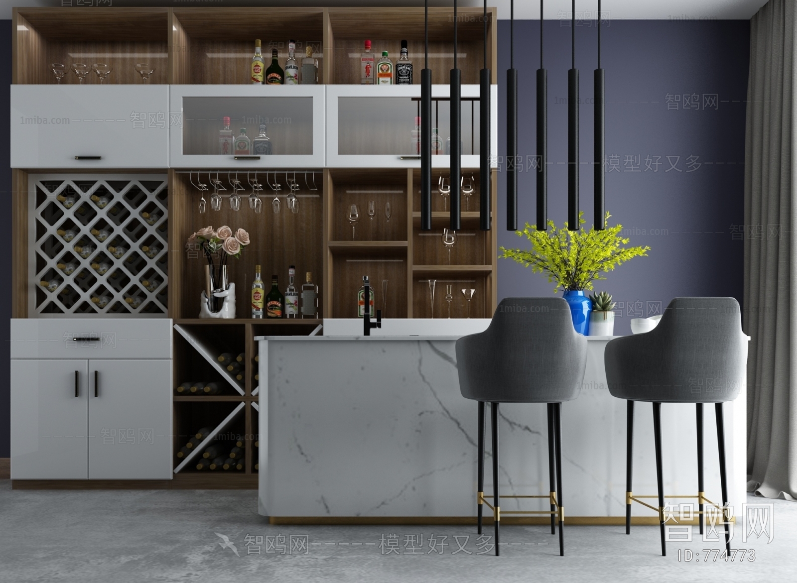 Modern Counter Bar