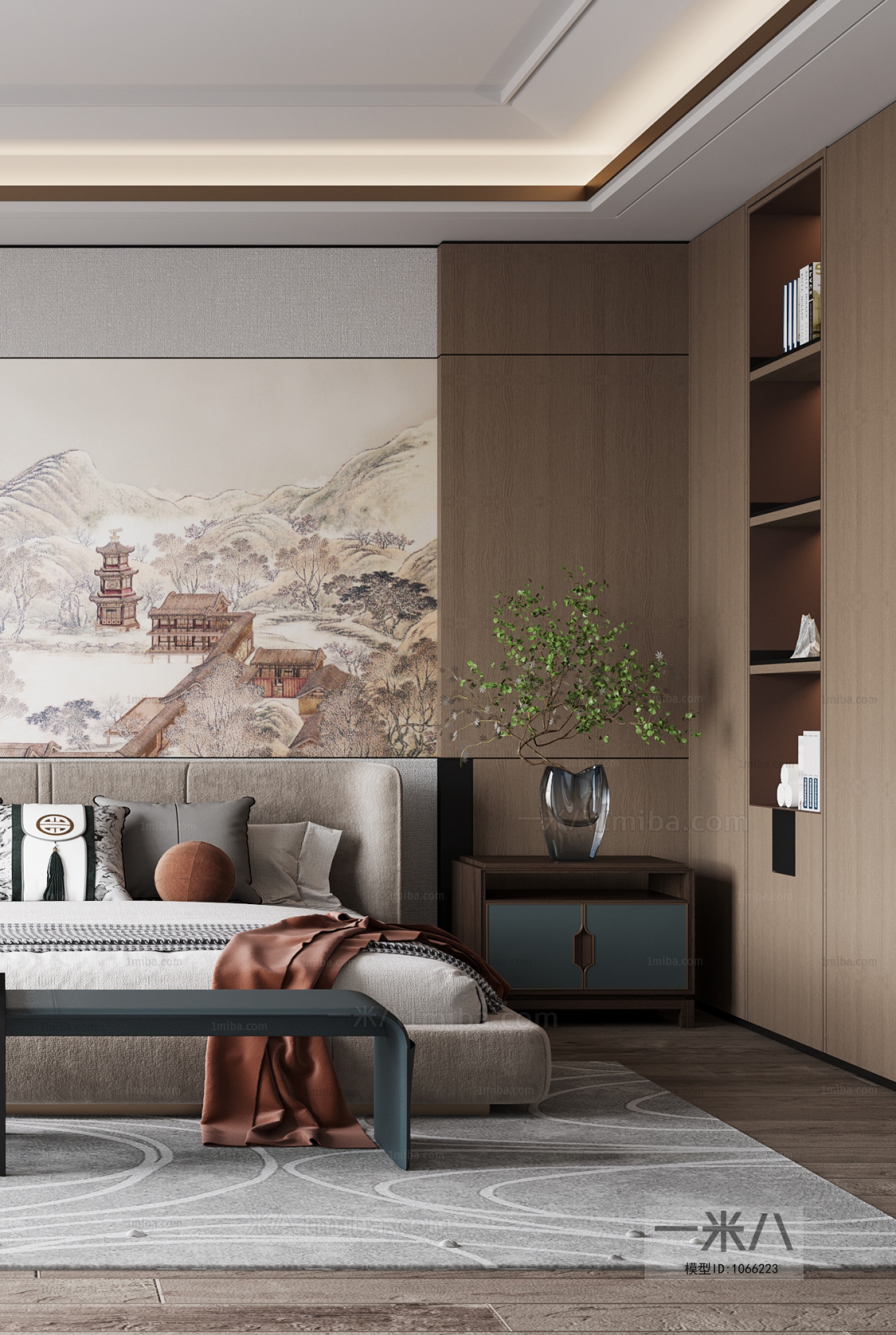 New Chinese Style Bedroom