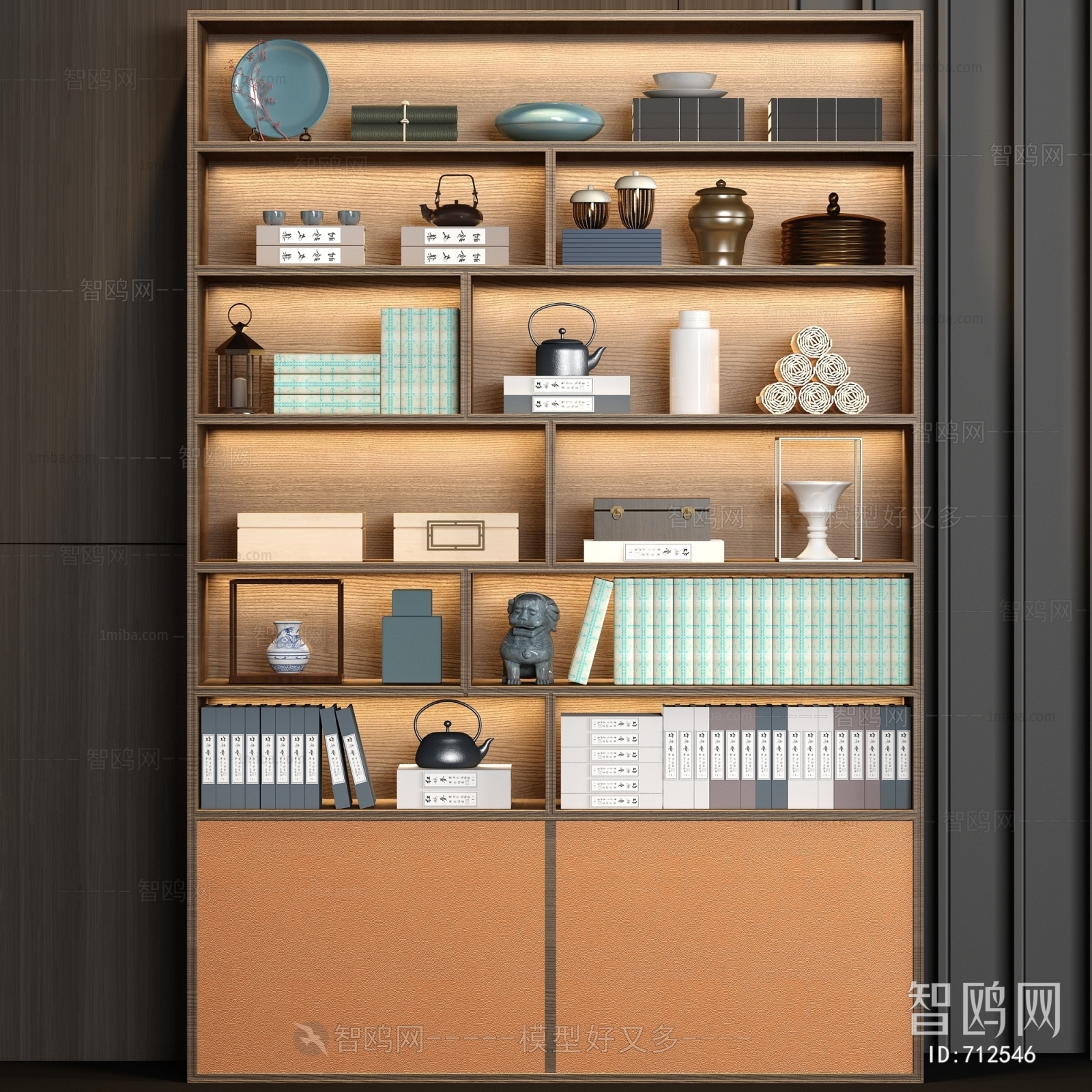 New Chinese Style Bookcase