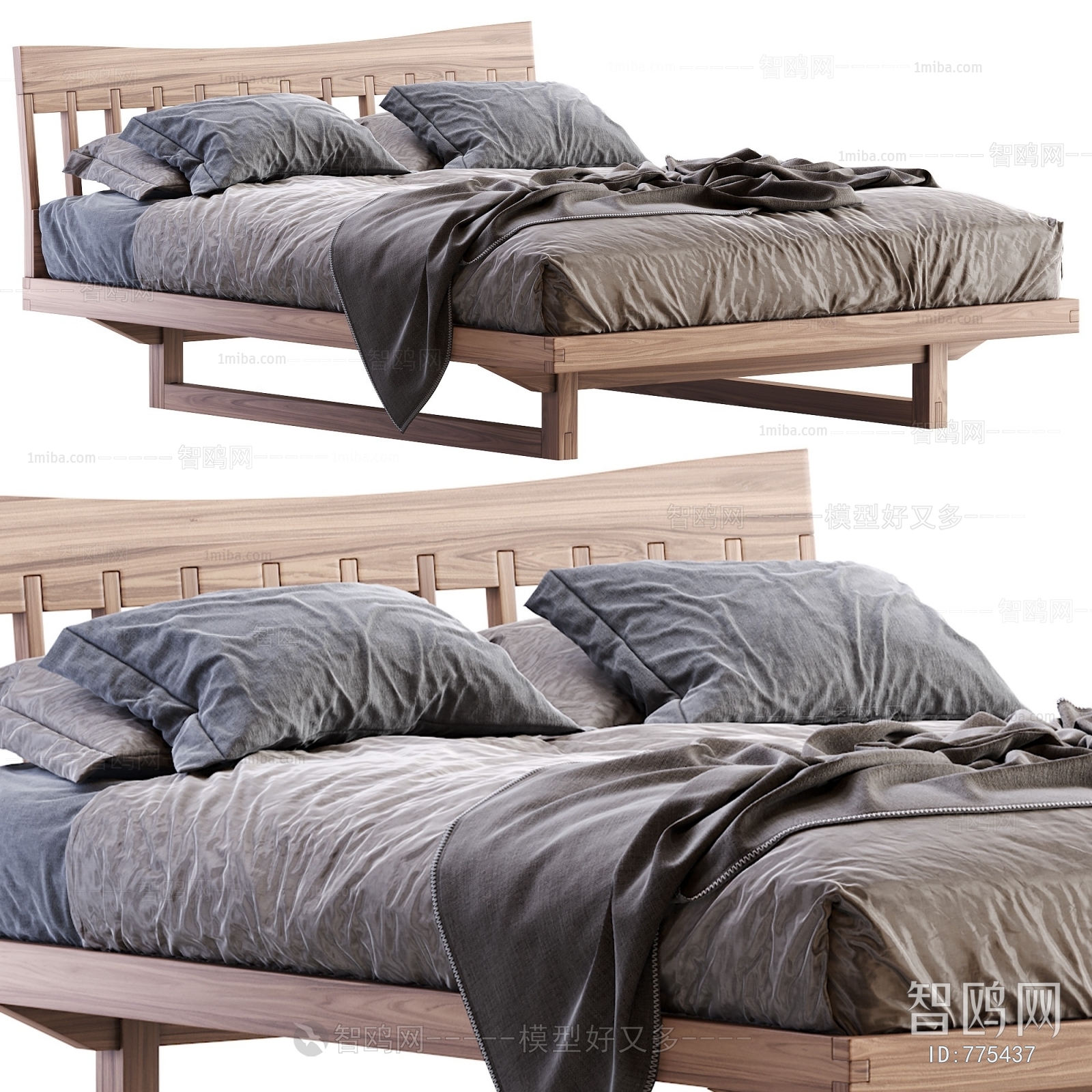 Nordic Style Double Bed