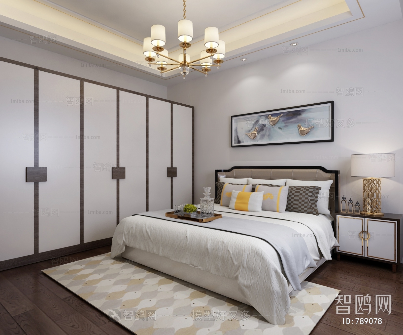 New Chinese Style Bedroom