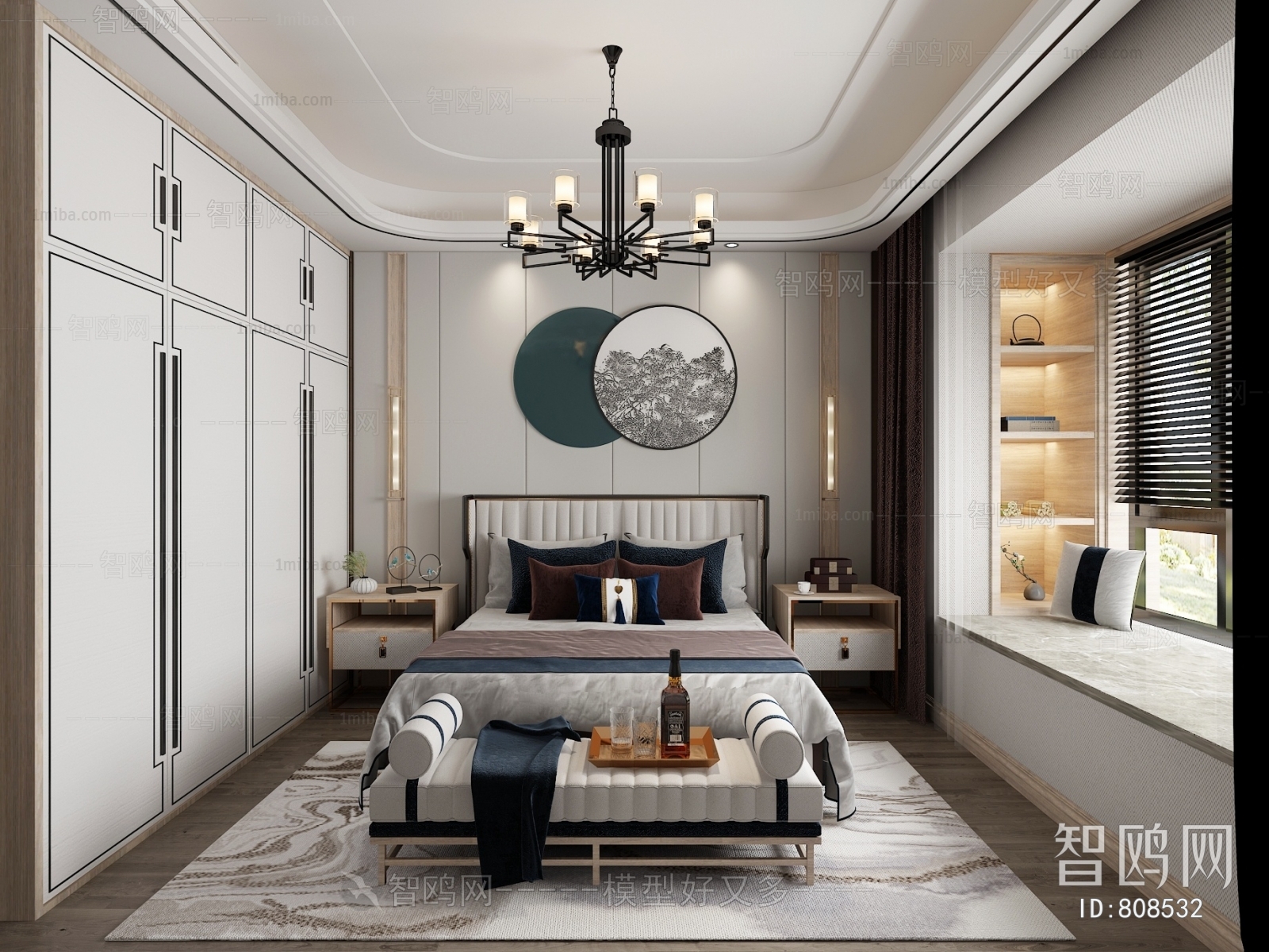 New Chinese Style Bedroom